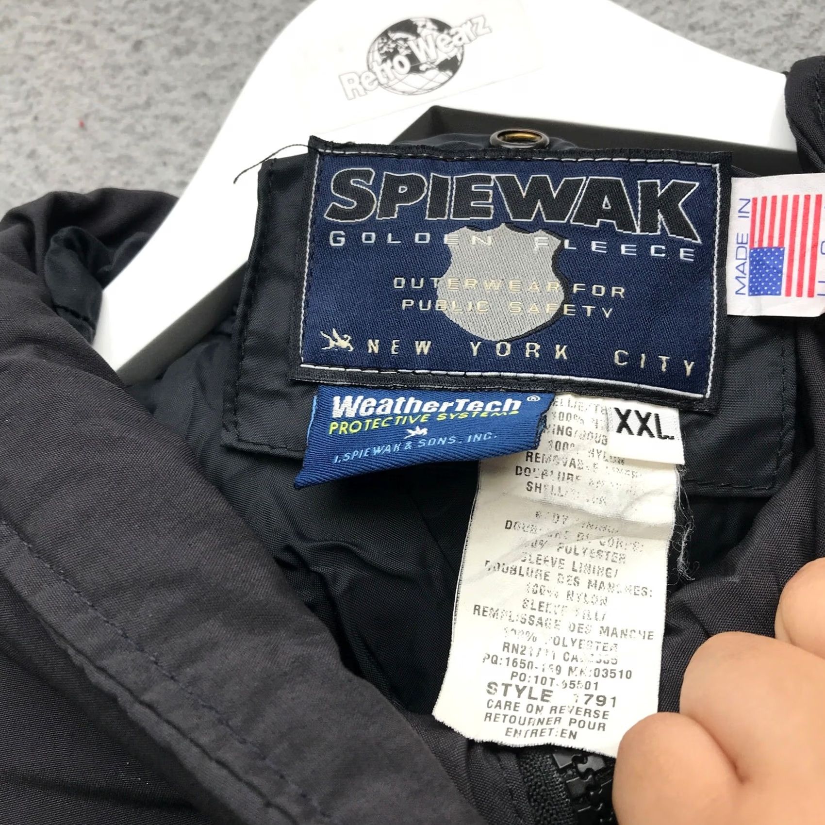 Vintage VINTAGE Spiewak Golden Fleece WeatherTech Jacket Mens 2XL Black Zip Full Zip Pockets Workwear Jacket Size US XXL / EU 58 / 5 - 4 Thumbnail