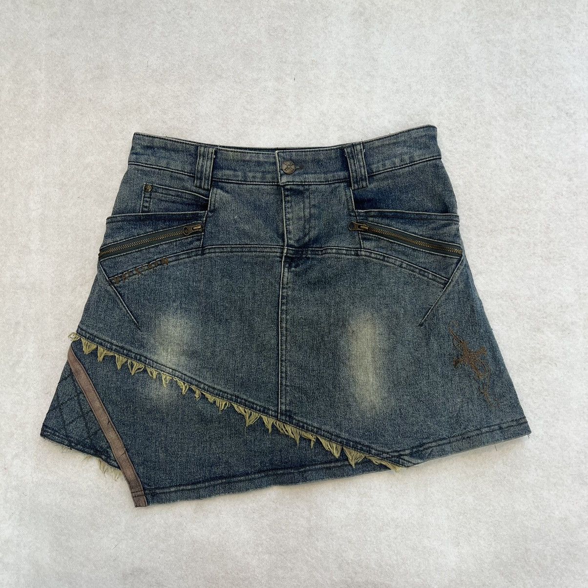 Japanese Brand × Le Grande Bleu (L.G.B.) Ozz Croce Denim Skirt Size 28" / US 6 / IT 42 - 1 Thumbnail