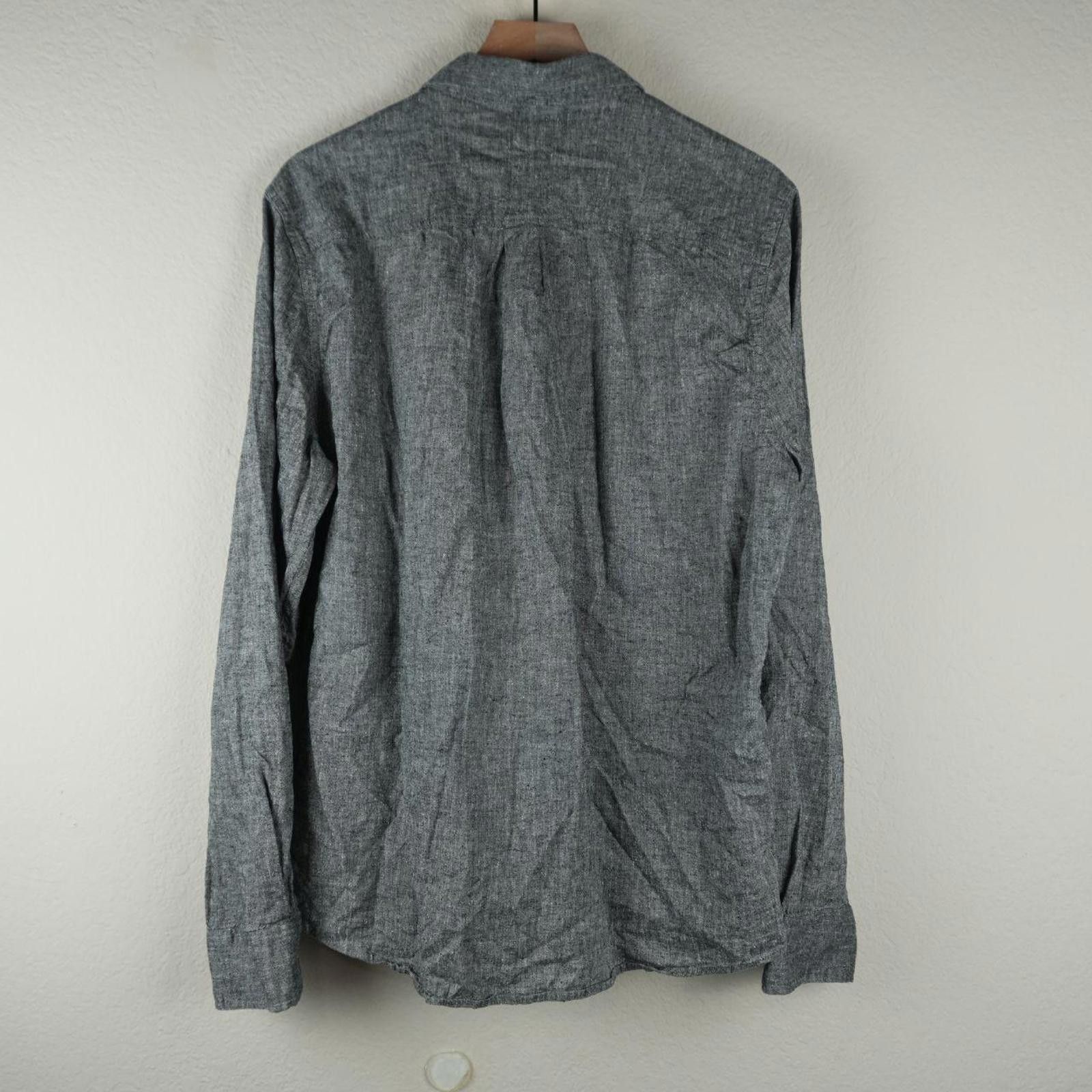 Marine Layer Marine Layer Shirt Men's L Grey Hemp Blend Button Up Size US L / EU 52-54 / 3 - 5 Thumbnail