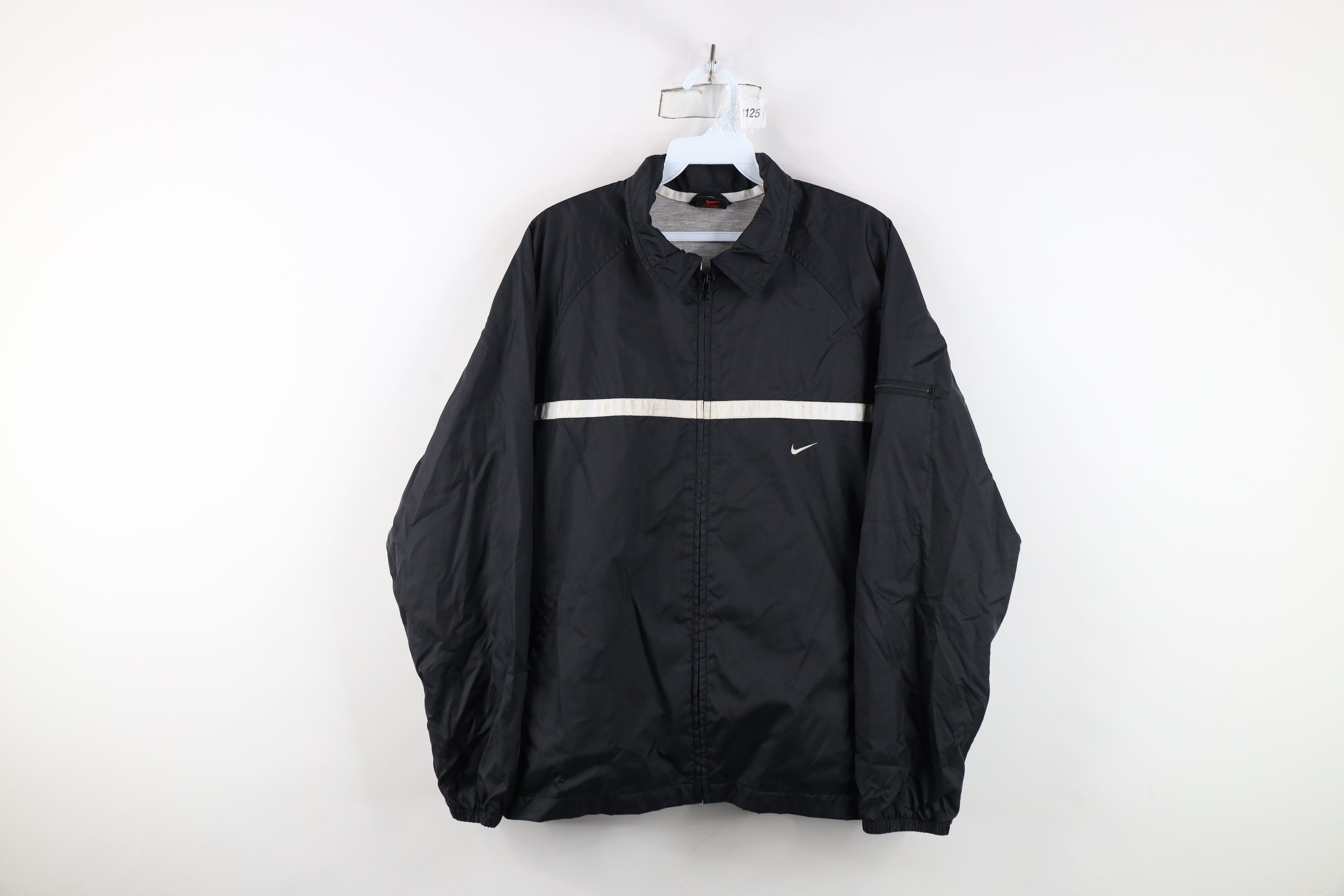 Nike Vintage 90s Nike Scott Mini Swoosh Lined Windbreaker Jacket Size M / US 6-8 / IT 42-44 - 1 Thumbnail