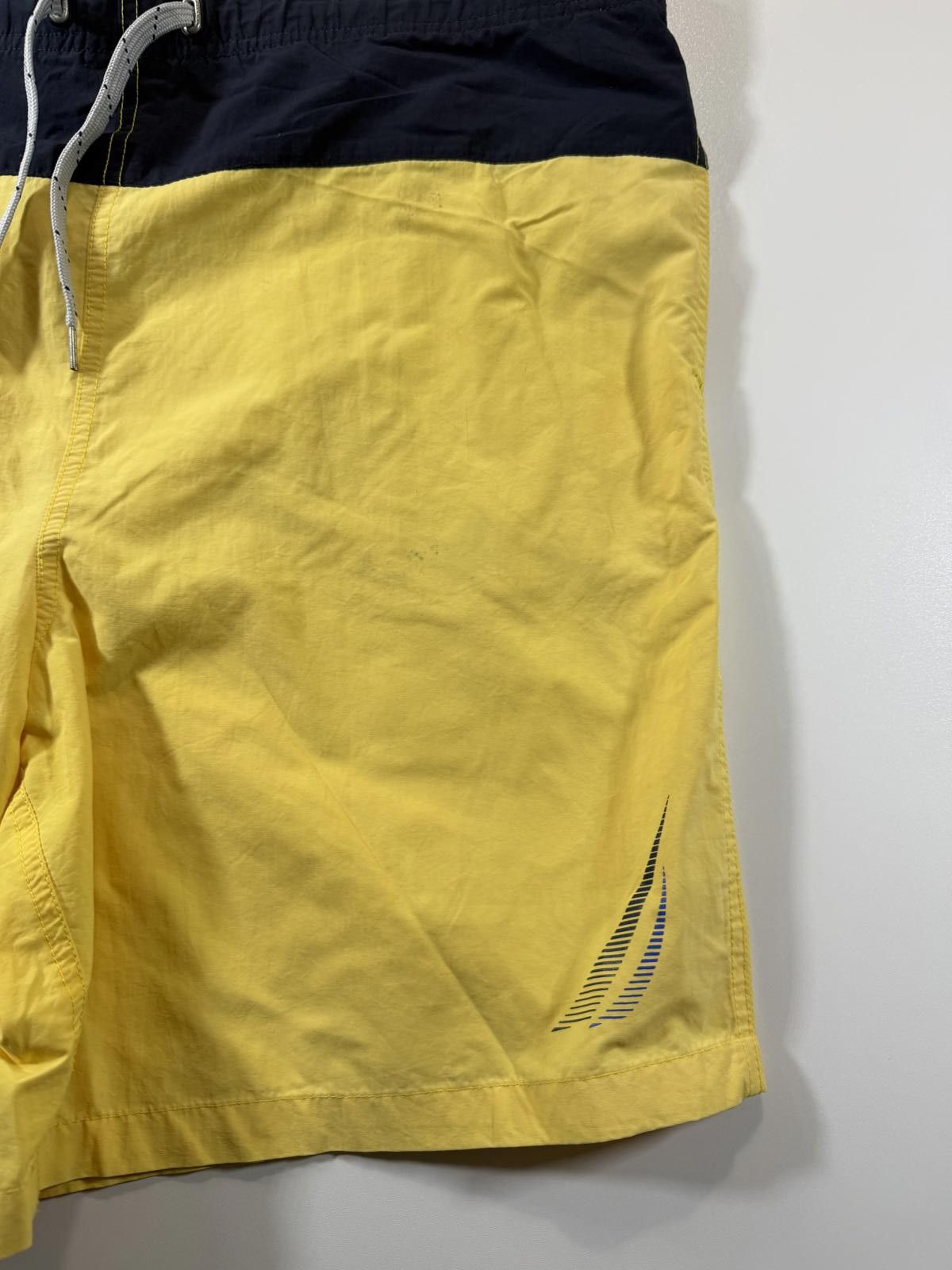 Nautica Nautica Men's Yellow and Navy Swim Shorts M Size US 32 / EU 48 - 2 Thumbnail