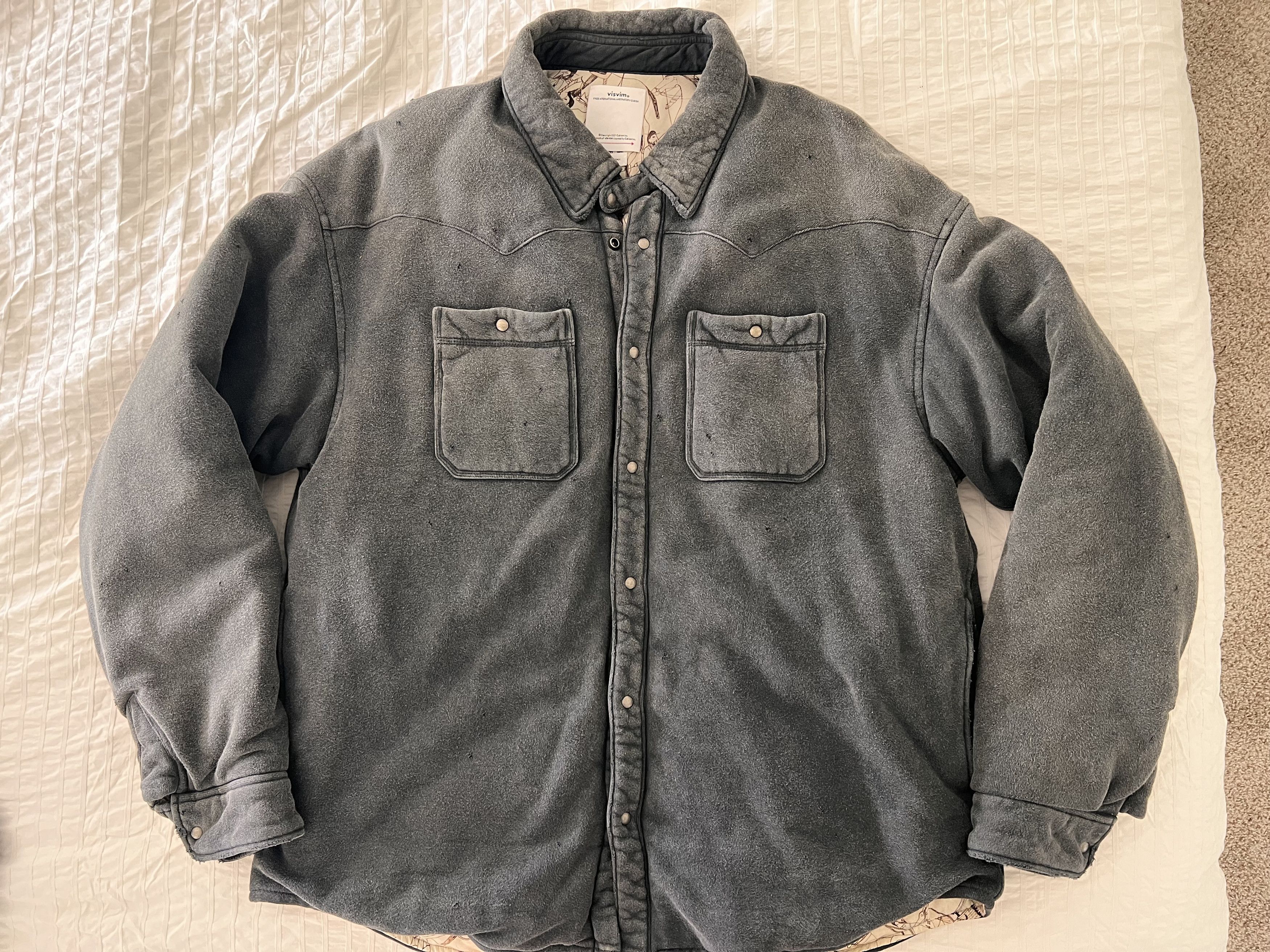 Visvim VISVIM THORSON JKT CRASH Mud Dyed Wool to Make Old