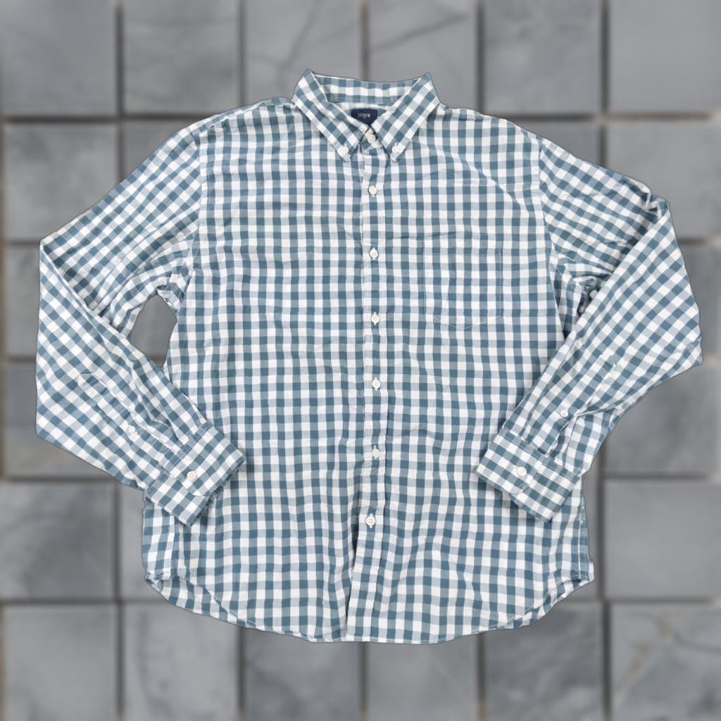 J.Crew VINTAGE? No — JCrew Shirt Mens XL Green Plaid Long Sleeve Button-Down X-Large Regular Size Preppy 90s Theme (if applicable) Size US XL / EU 56 / 4 - 1 Thumbnail