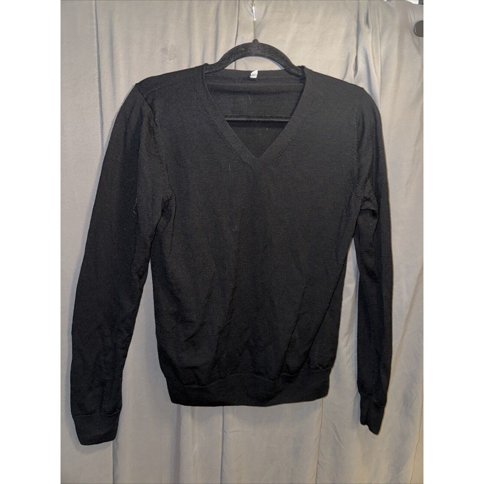 Other Unbranded Women's Merino Wool Sweater Silk Blend V Neck Size Size M / US 6-8 / IT 42-44 - 2 Thumbnail