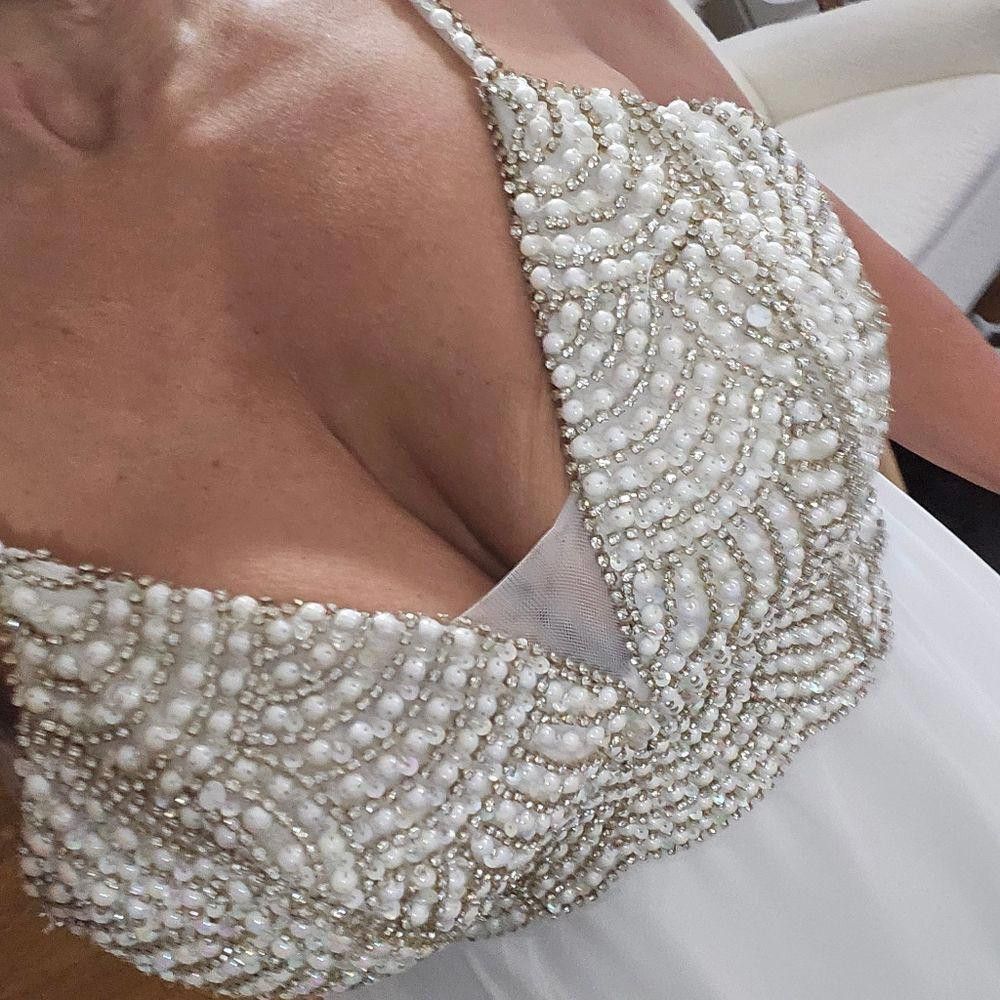 Designer Speechless gown with pearl and rhinestones bodice Size M / US 6-8 / IT 42-44 - 3 Thumbnail