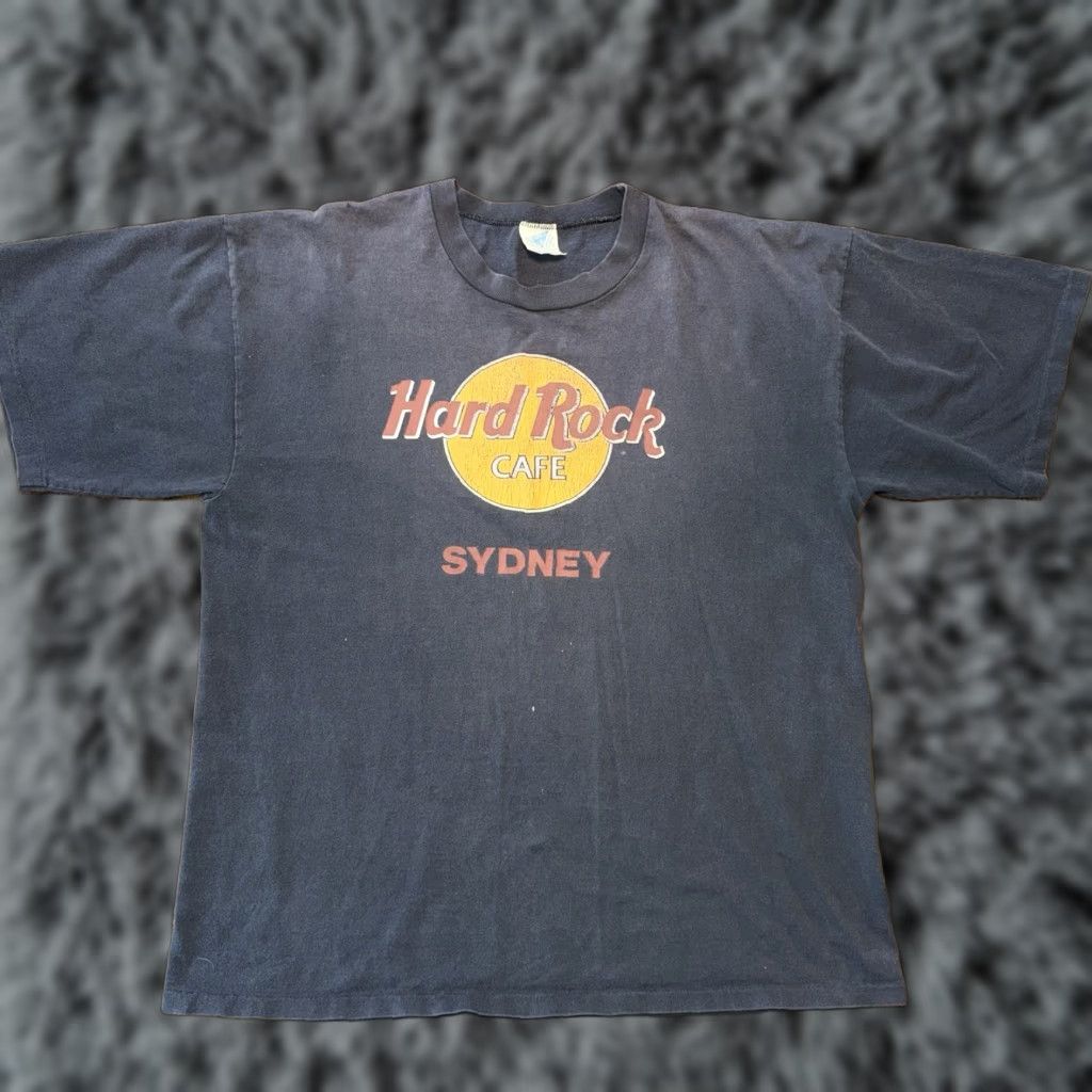 Hard Rock Cafe VINTAGE Hard Rock Cafe Shirt Men’s XL Black Australia Logo 90s Sydney Graphic Print Single Stitch Crew Neck Short Sleeve Mens Size US XL / EU 56 / 4 - 1 Thumbnail