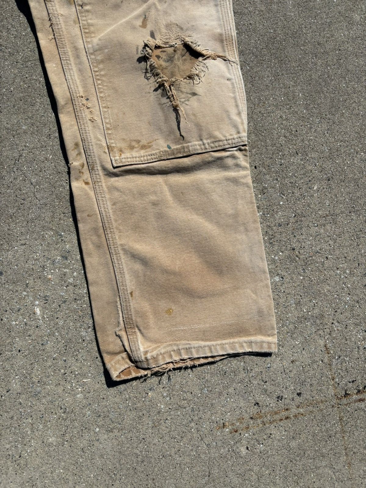 Carhartt Vtg Carhartt Double Knee Paint Splatter & Thrashed Pants Size US 32 / EU 48 - 7 Thumbnail