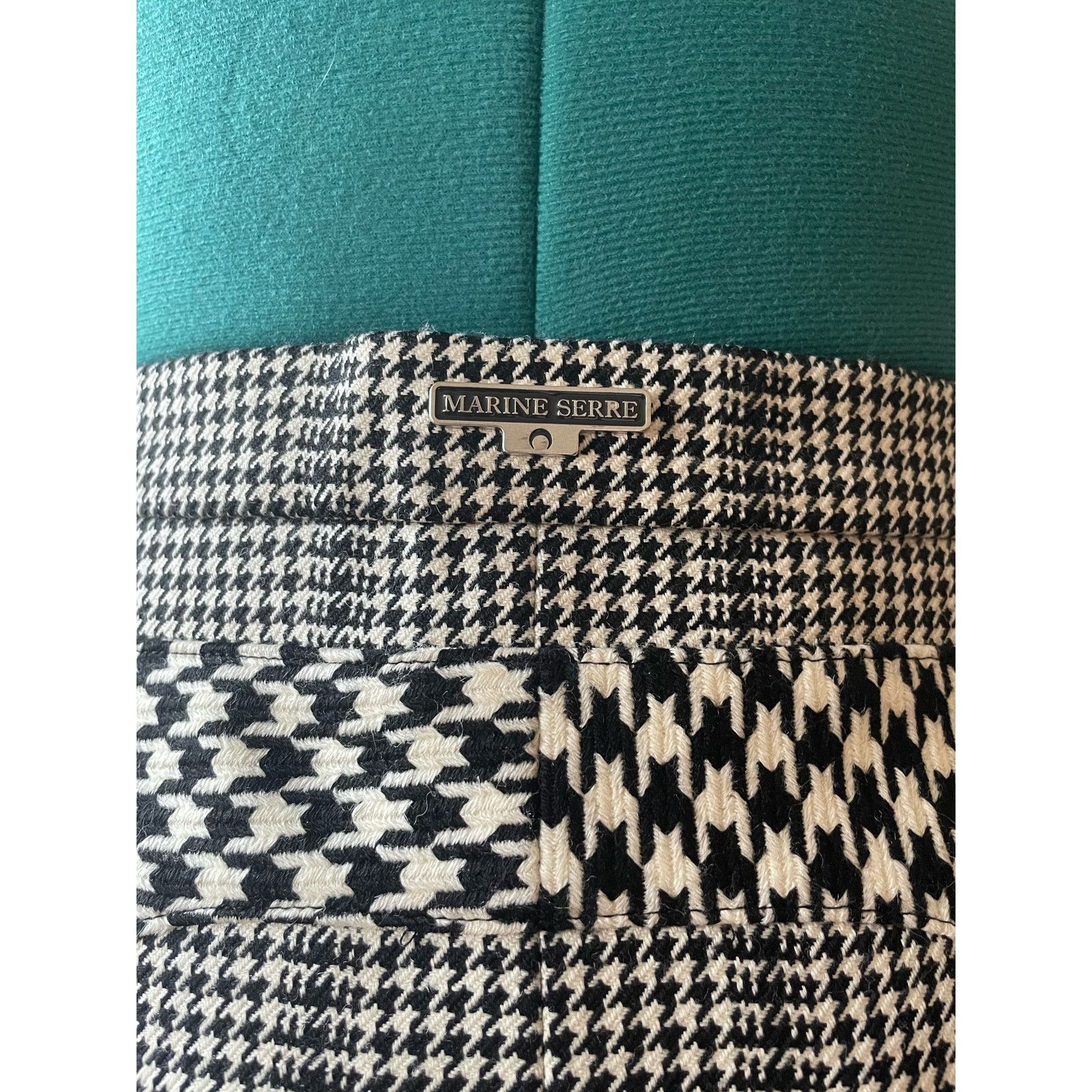Marine Serre FW20 Marine Serre Grey Glen Check Houndstooth Skirt Size M Size 28" / US 6 / IT 42 - 4 Thumbnail