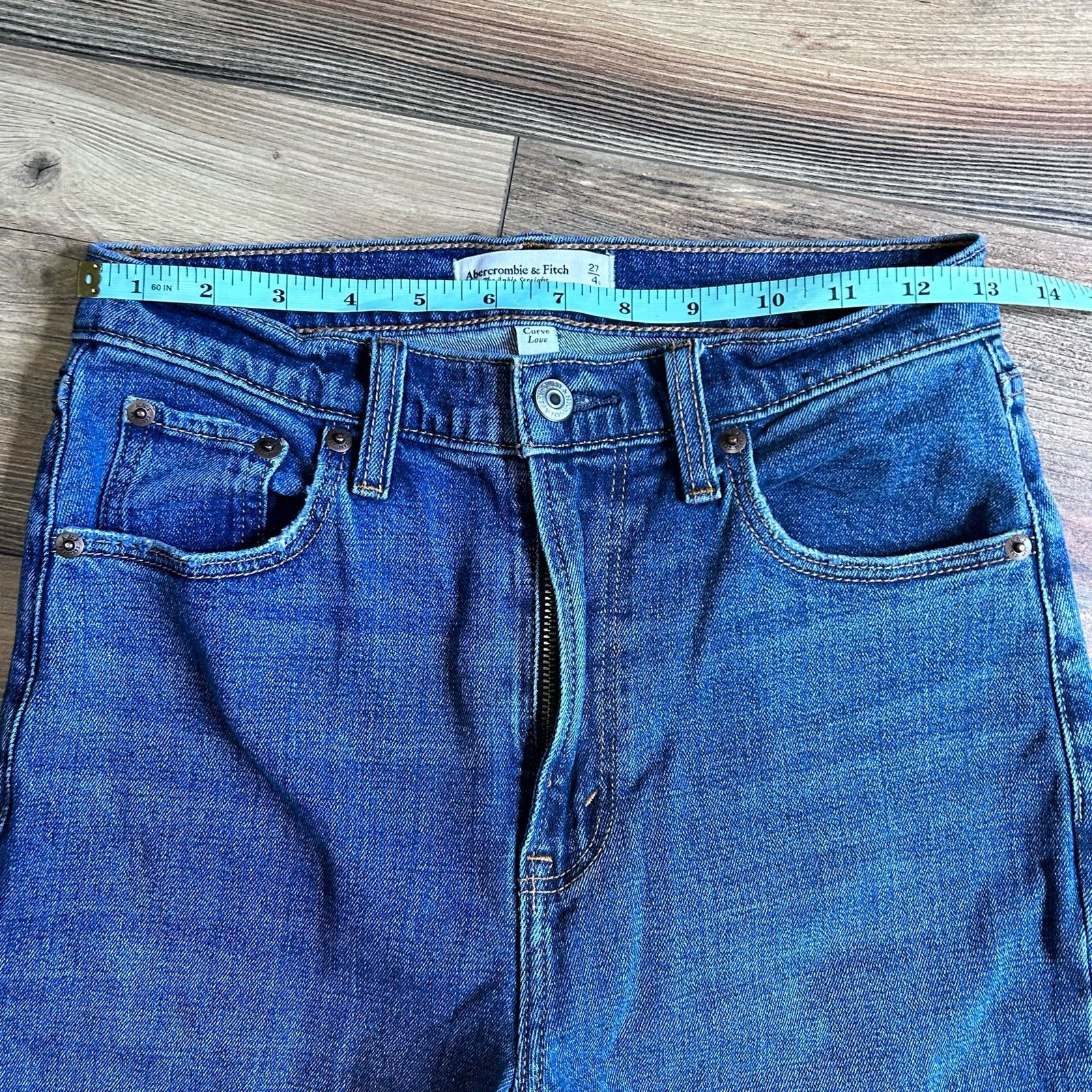 Abercrombie & Fitch Abercrombie & Fitch Ankle Straight Ultra High Rise 27 4 S Size 27" / US 4 / IT 40 - 6 Thumbnail