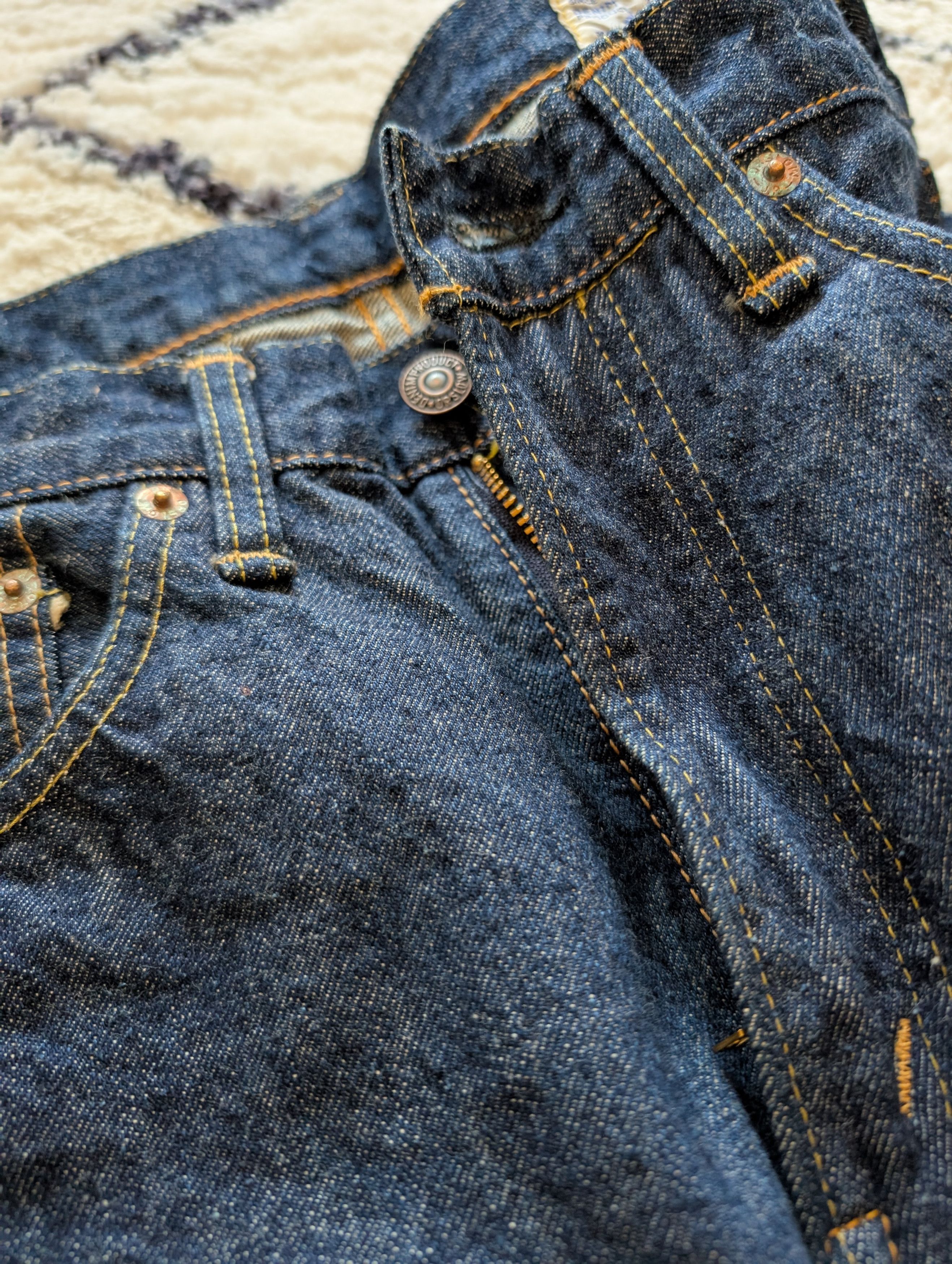Orslow 107 Ivy Fit Denim - One Wash - Size 0 Size US 28 / EU 44 - 4 Thumbnail