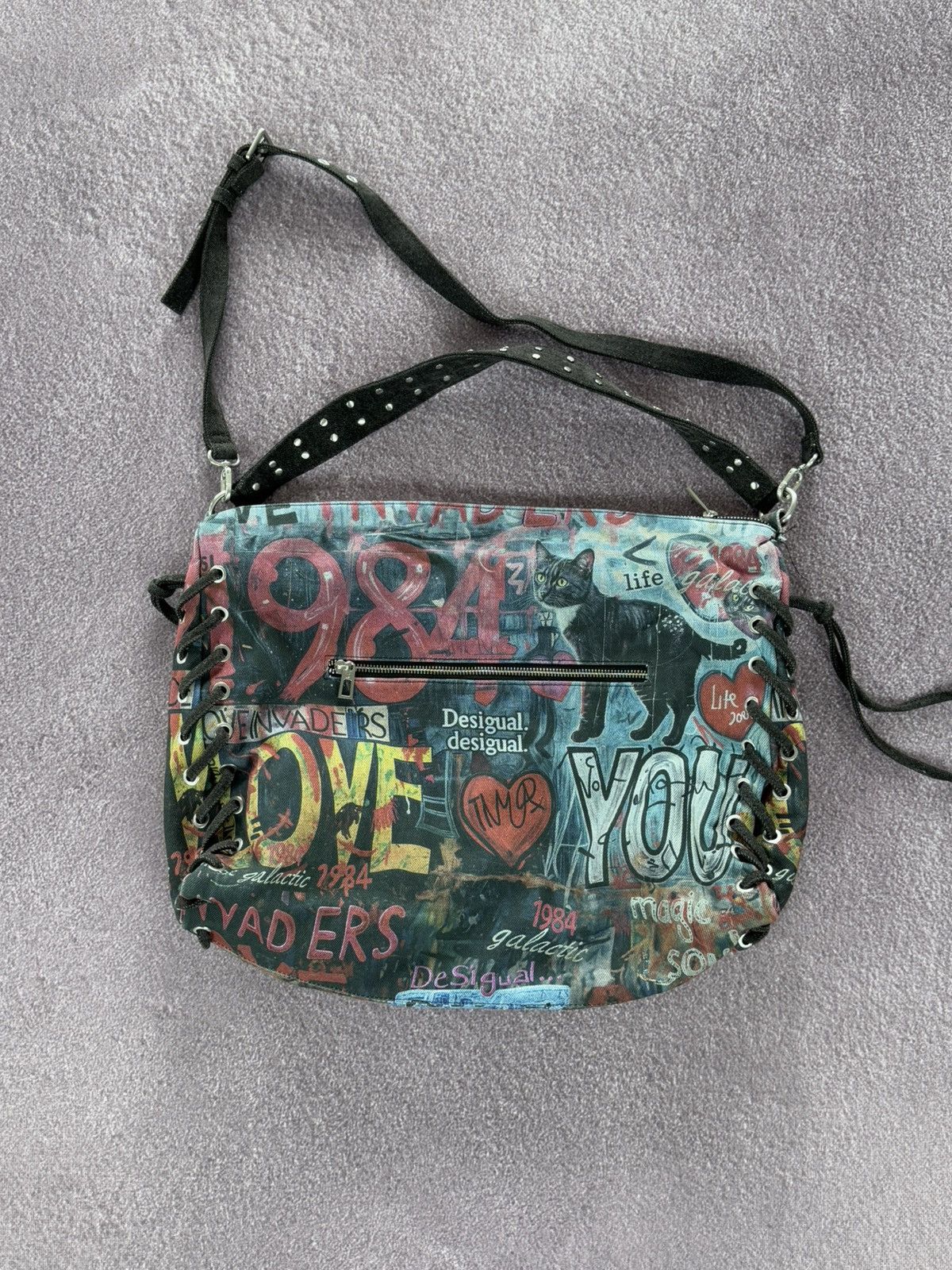Desigual 00s Aesthetic Glamour Studded Bag