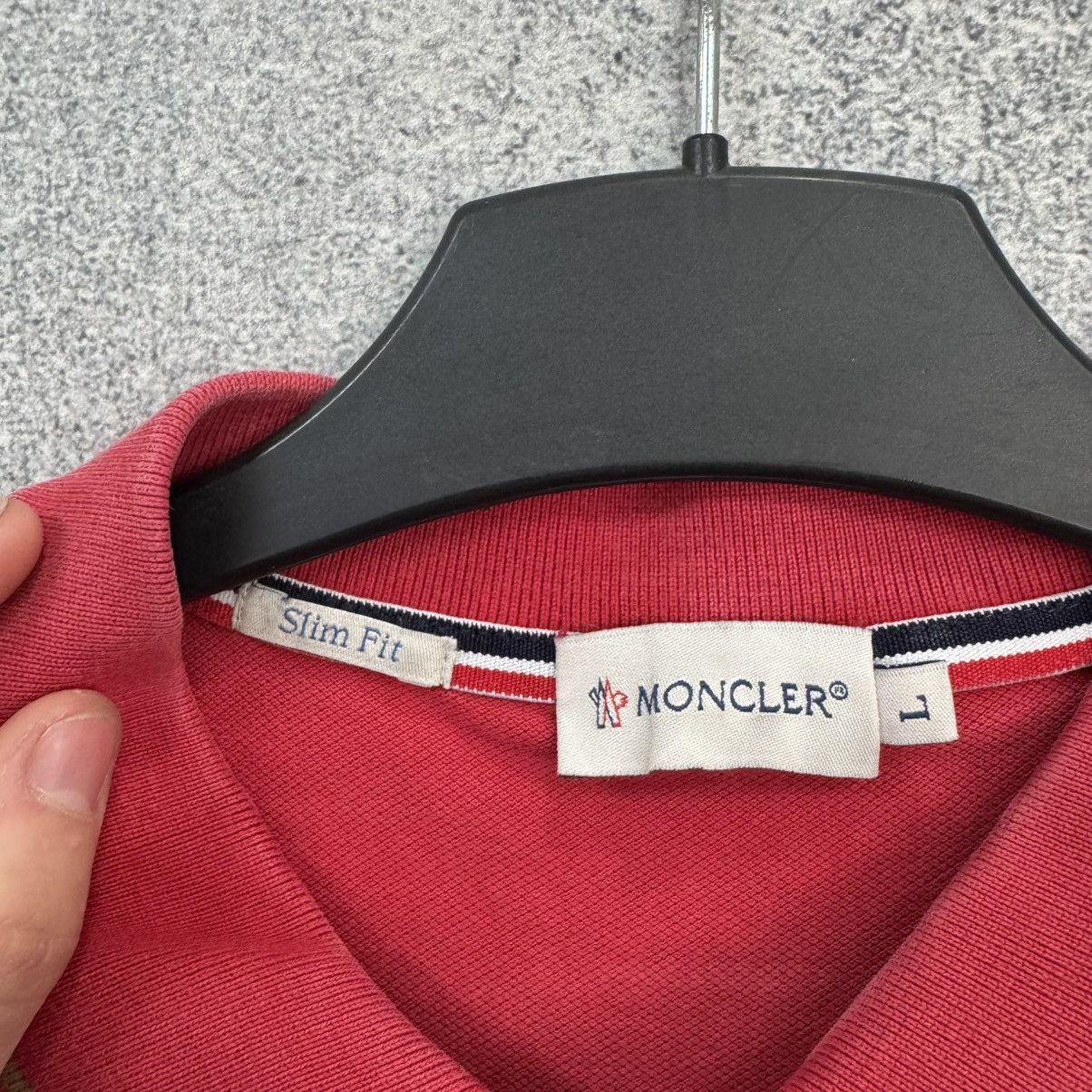 Moncler Moncler Polo T-shirt Red Size US L / EU 52-54 / 3 - 5 Thumbnail