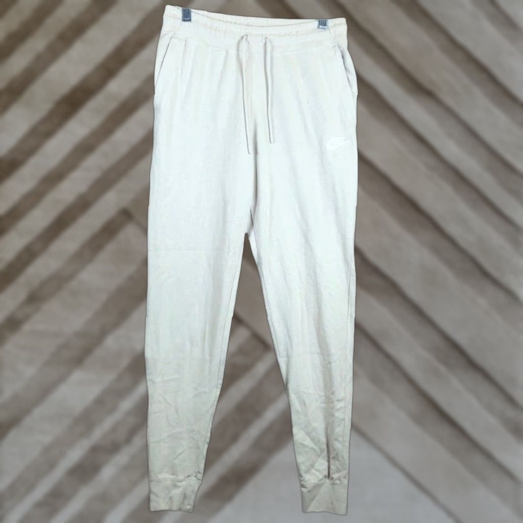 Nike Nike Womens Jogger Pants Tan 100% Cotton Small Regular Inseam 28 in Pull On Elastic Waist Active Casual Athletic Slim Fit Sweatpants Size 28" / US 6 / IT 42 - 1 Thumbnail
