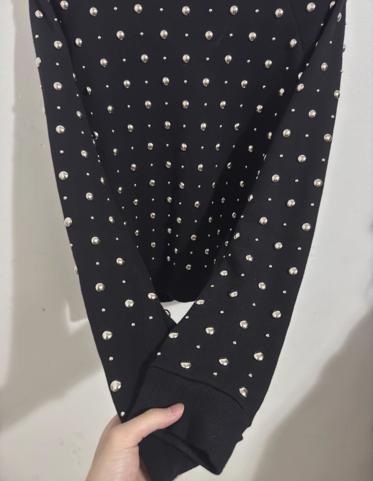 Saint Laurent Paris Saint Laurent (SLP) 14FW Crewneck Full-Studded Sweatshirt Size US L / EU 52-54 / 3 - 4 Thumbnail