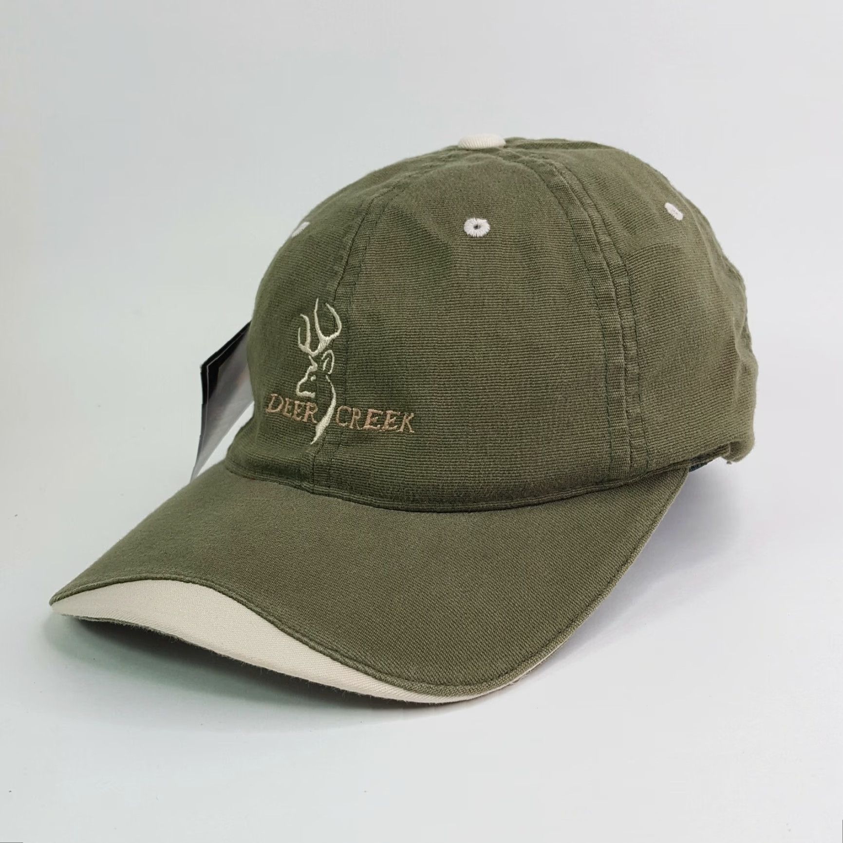 Vintage Town Talk Deer Creek Golf Club Stretch One Size Golf Hat Baseball Cap PGA Sports Green Vintage Retro Casual Embroidered Adjustable Breathable Size ONE SIZE - 3 Thumbnail