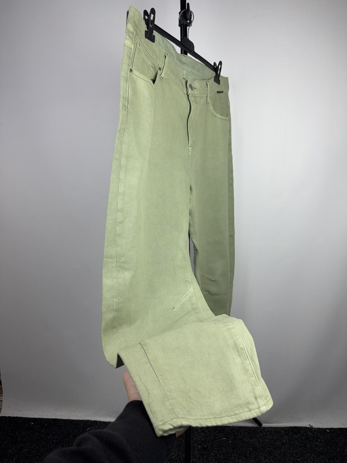 G-Star Retro 00s Avant Garde G-Star RAW 3D Tapered Mint Green Jeans Size US 36 / EU 52 - 2 Thumbnail