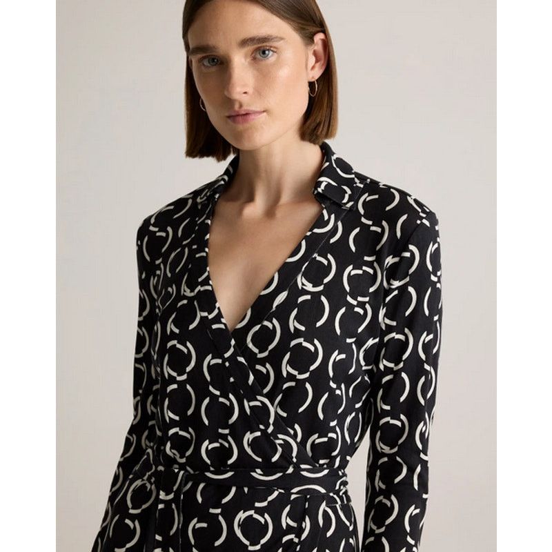 Quince 100% Silk Jersey Mini Wrap Dress Size M NWT