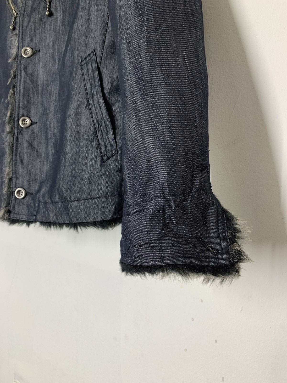 HIDEAWAYS Hideaways Nicole Club Denim Fur Jacket Share Spirit Goa Lgb Size US M / EU 48-50 / 2 - 6 Thumbnail