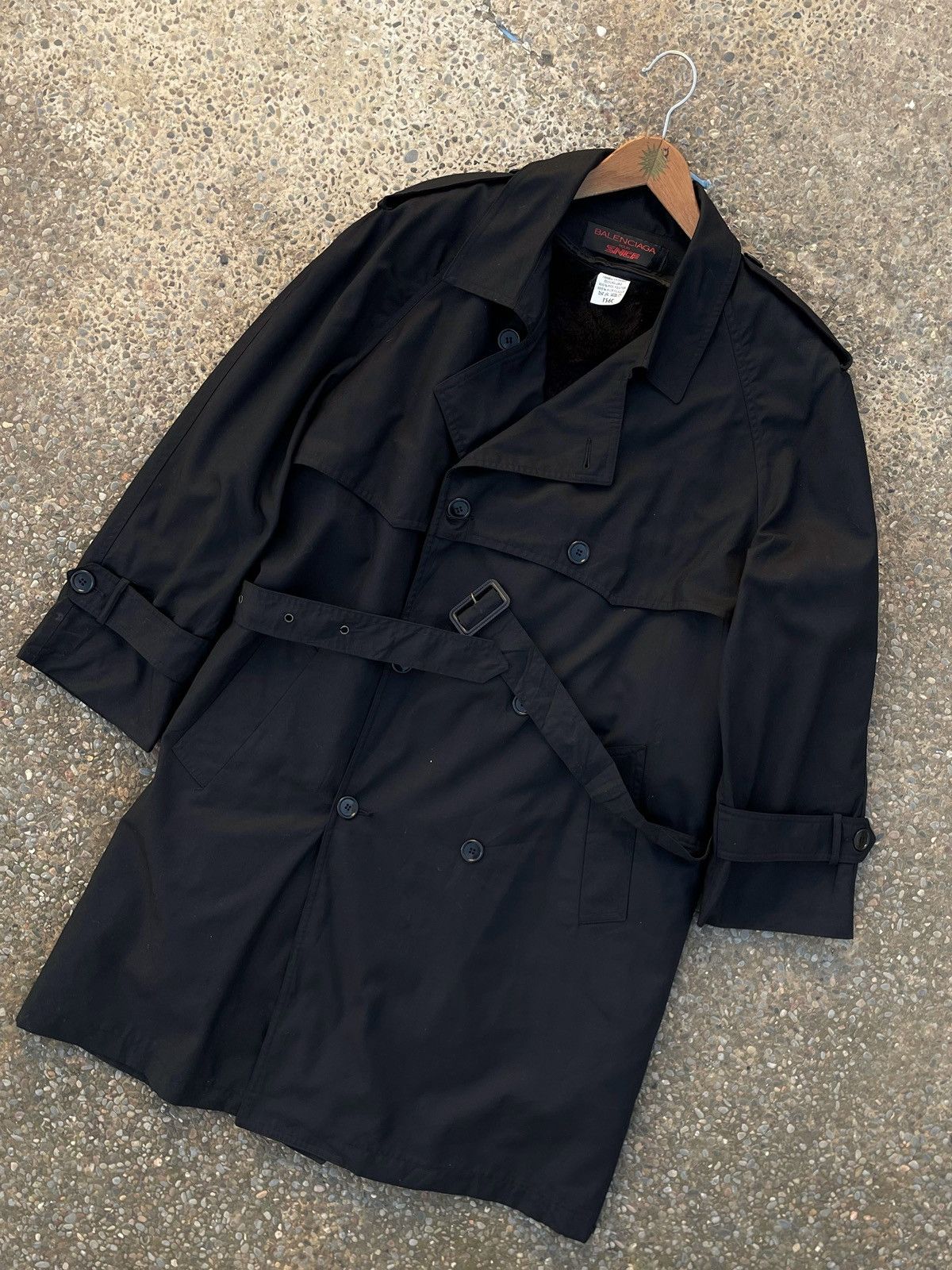 Balenciaga ARCHIVAL Balenciaga pour SNCF Designer Uniform Trench Coat Size US XL / EU 56 / 4 - 1 Thumbnail