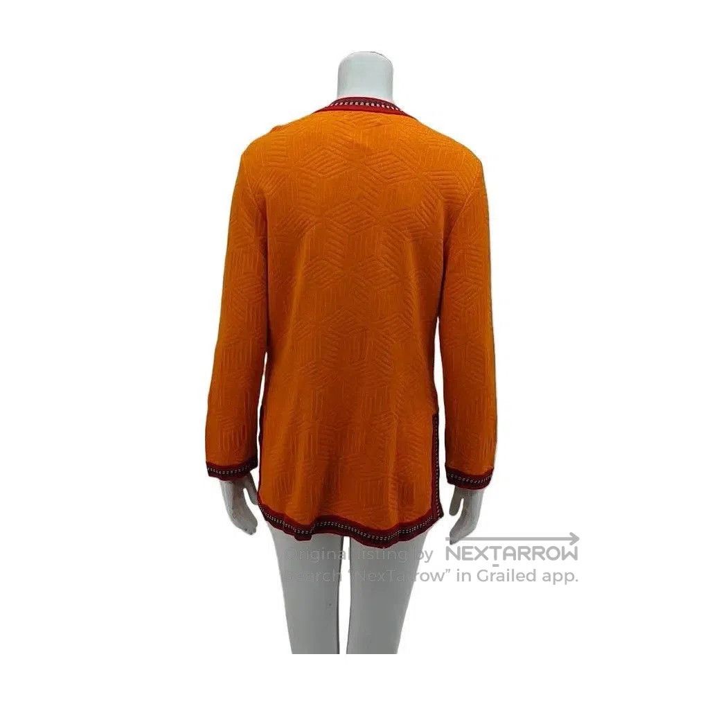 Yves Saint Laurent Saint Laurent Orange Knit Cardigan. Size US M / EU 48-50 / 2 - 2 Thumbnail