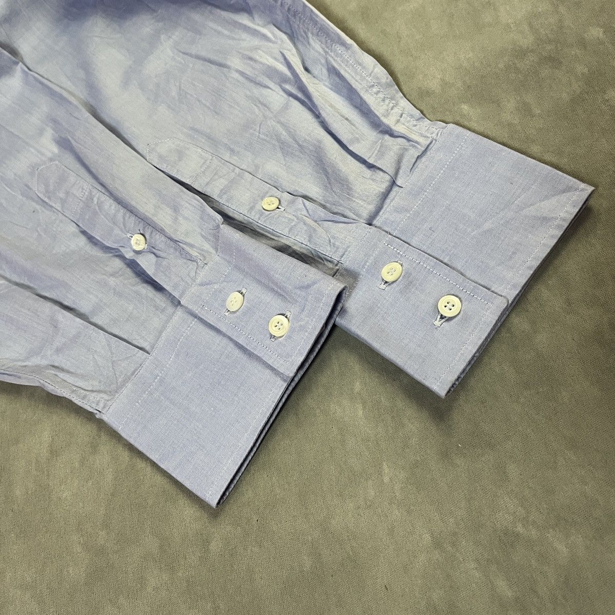 Brunello Cucinelli Brunello Cucinelli Button Up Shirt Basic Fit Luxury Designer Size US XXL / EU 58 / 5 - 6 Thumbnail