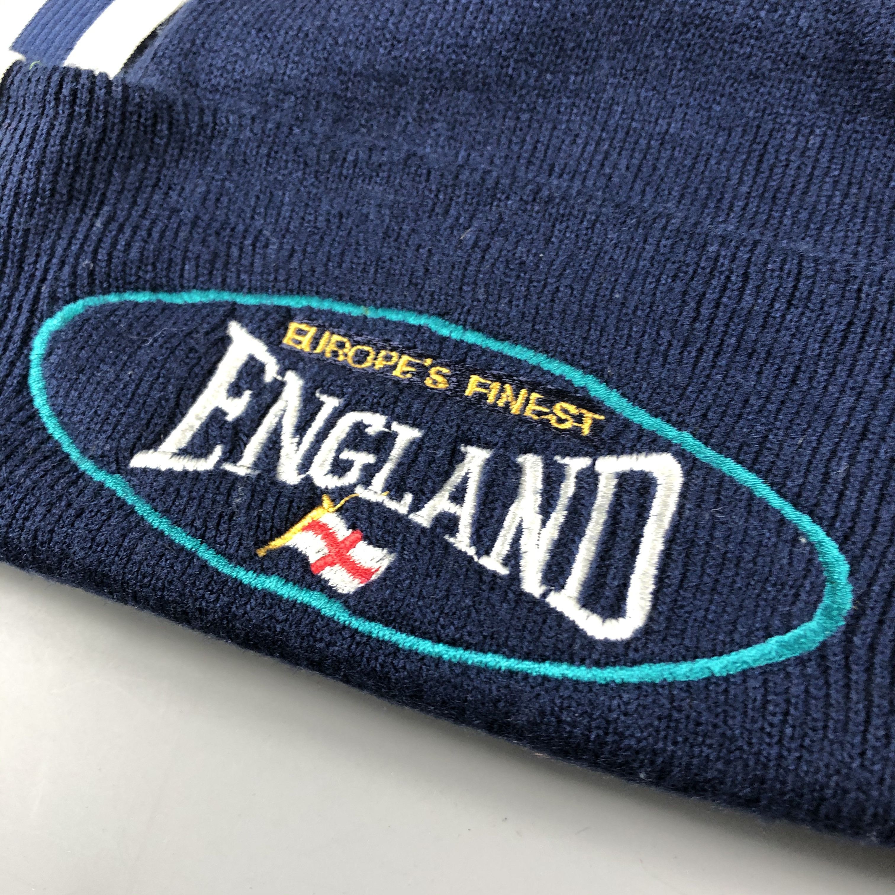 Vintage Europe's Fitnest England Beanie Snow Hat Snow Cap -D1202 Size ONE SIZE - 5 Thumbnail