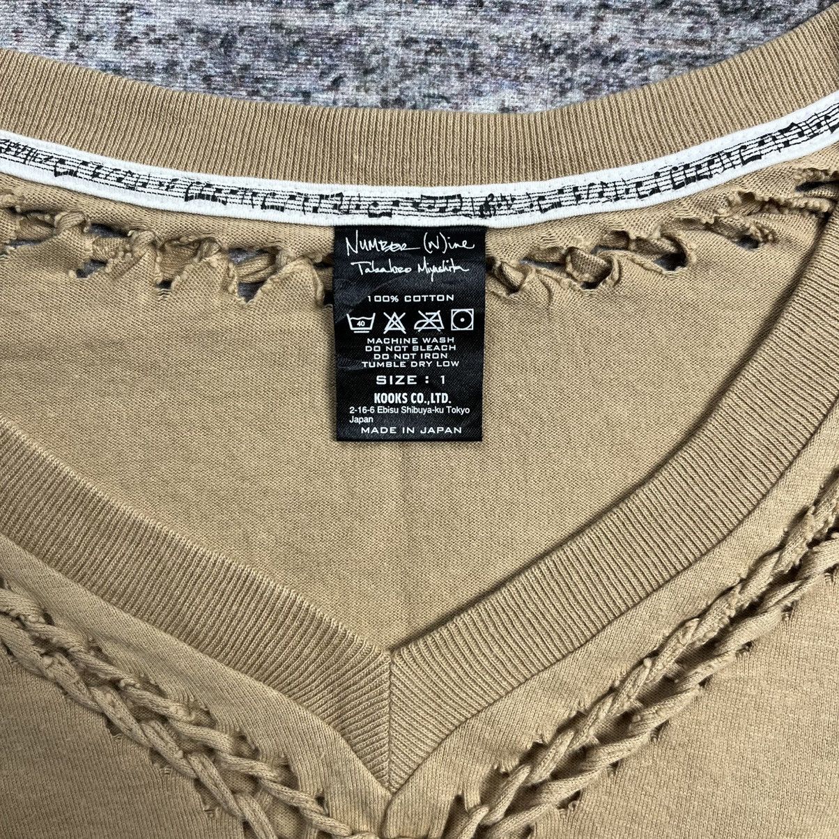 Number (N)ine Number Nine Ss07 braided v neck t shirt Size US S / EU 44-46 / 1 - 6 Thumbnail