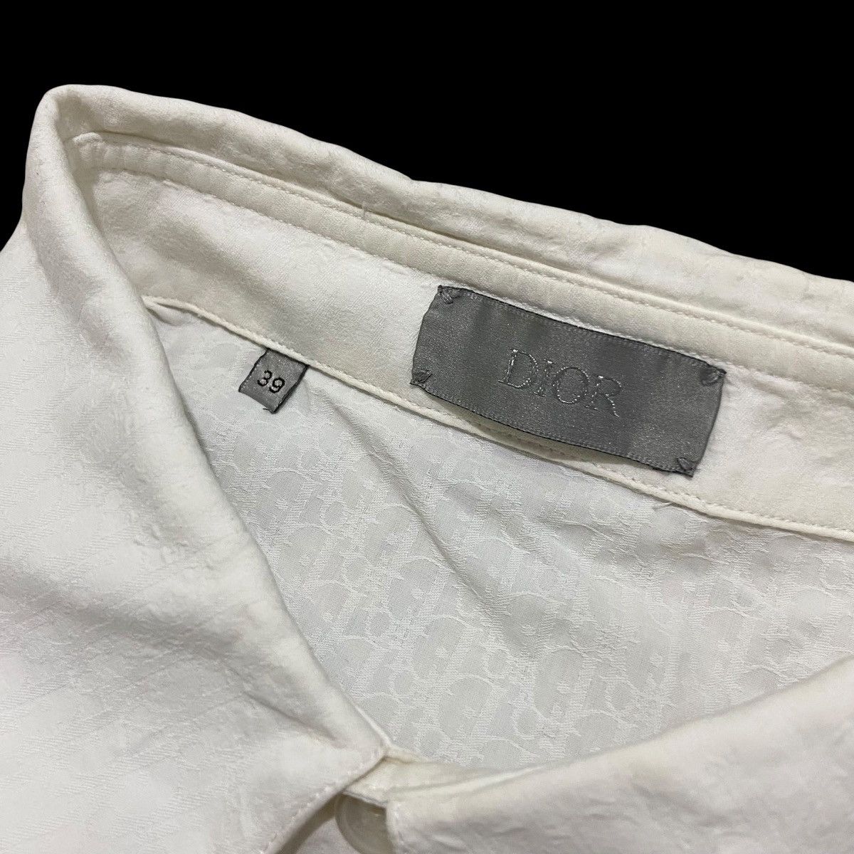Dior Dior Homme Monogram Button Ups White Shirt Size US S / EU 44-46 / 1 - 5 Thumbnail