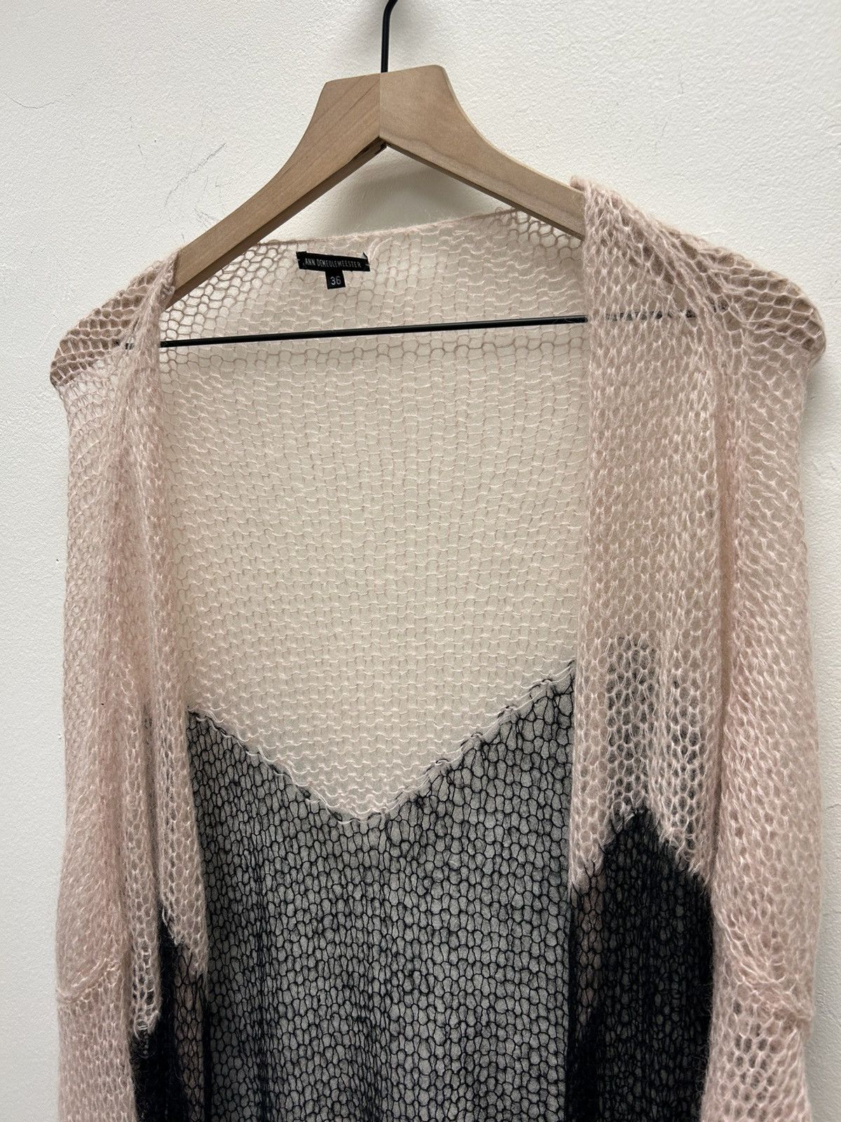 Ann Demeulemeester Mohair Loose Knit Cardigan Size US S / EU 44-46 / 1 - 2 Thumbnail