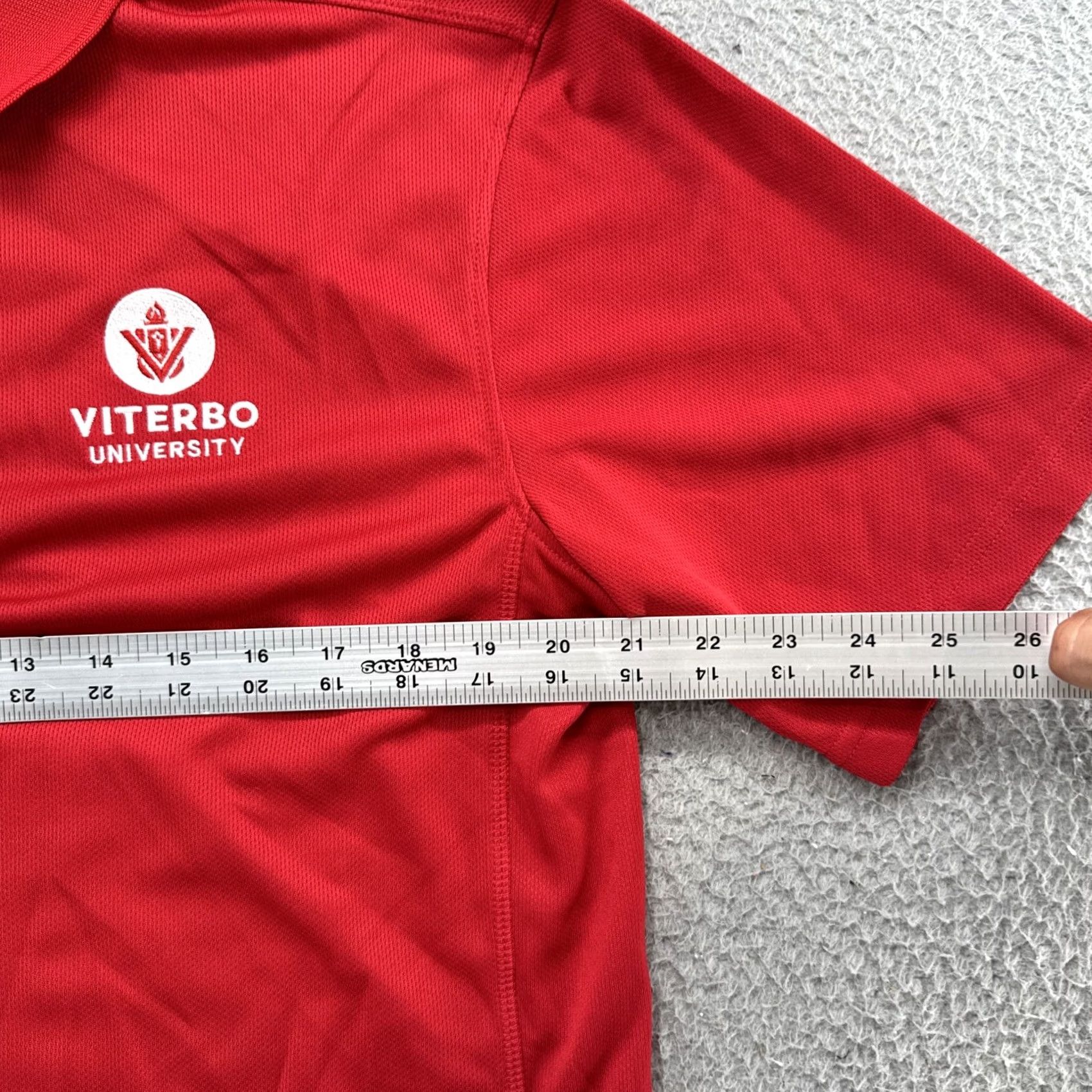 Vintage Viterbo University V-Hawks Red Polo Shirt Adult Large Short Sleeve Men Nike? Size US L / EU 52-54 / 3 - 6 Thumbnail