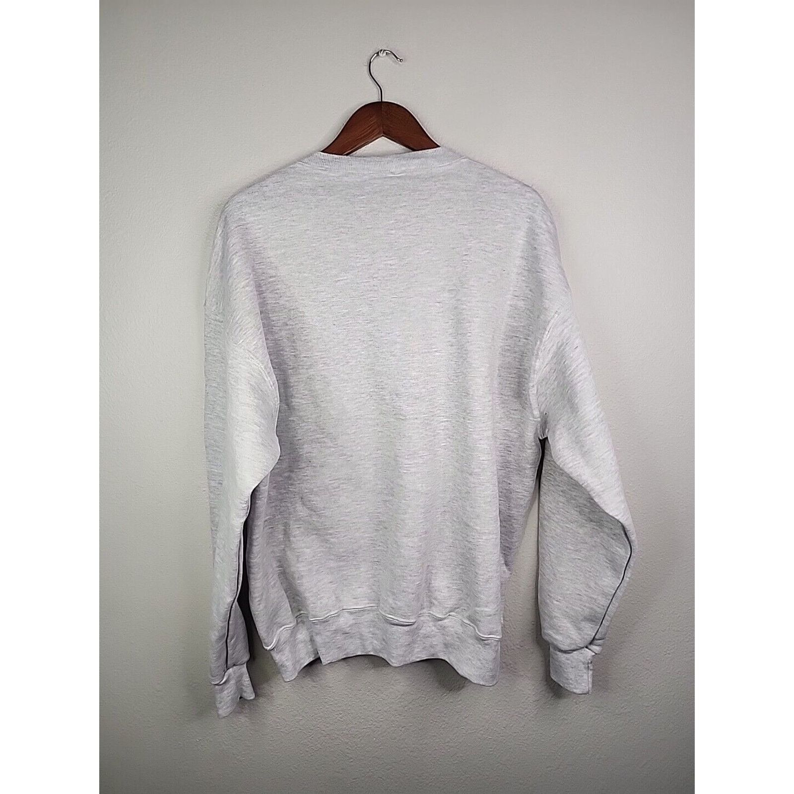 Vintage Vintage Gray Blank Crewneck Sweatshirt XL VTG Grey 90s TORN Size US XL / EU 56 / 4 - 3 Thumbnail