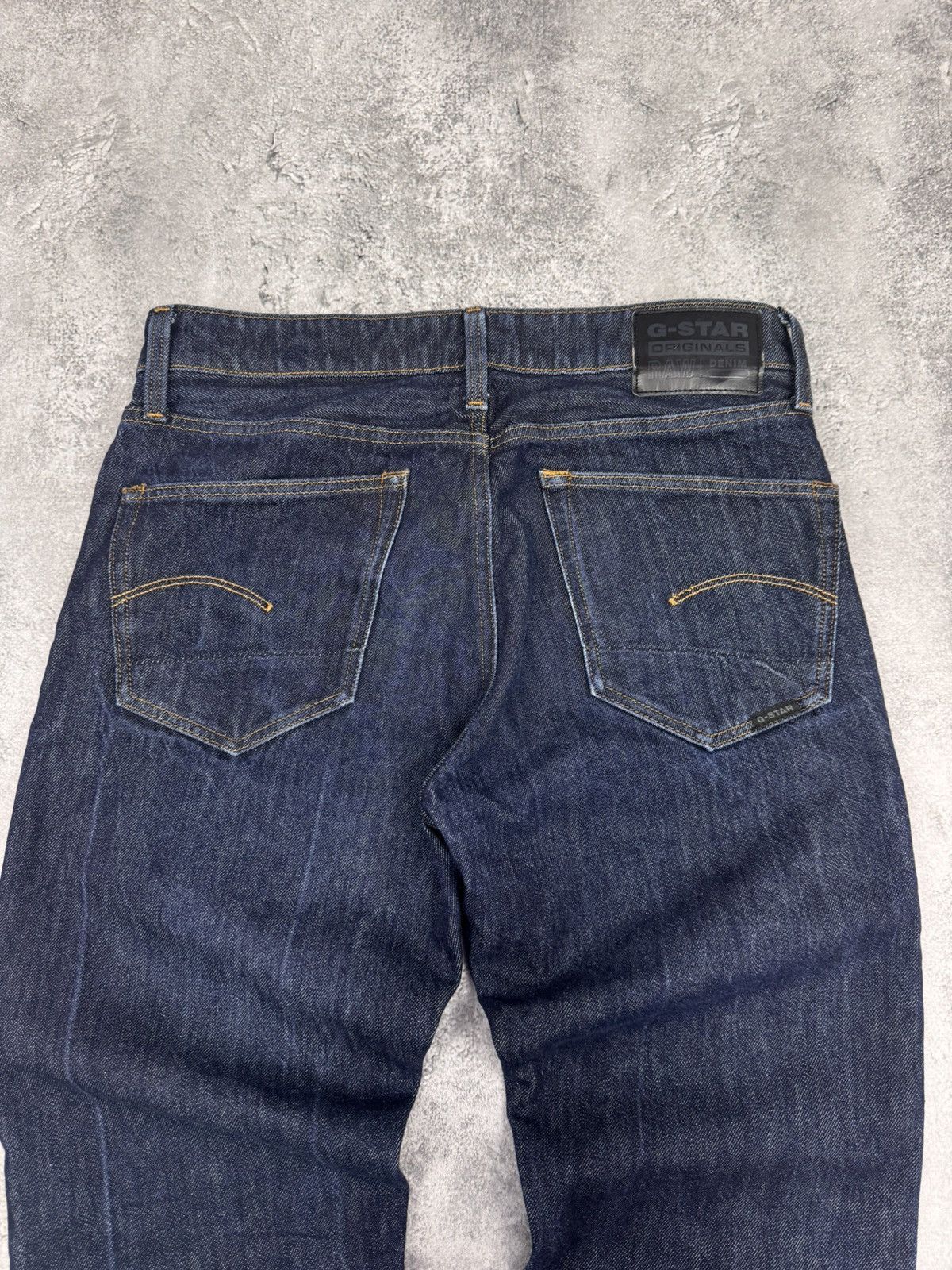 G-Star G-Star Raw Men 3301 Straight Denim Jeans Dark Blue W31 Size US 31 - 2 Thumbnail