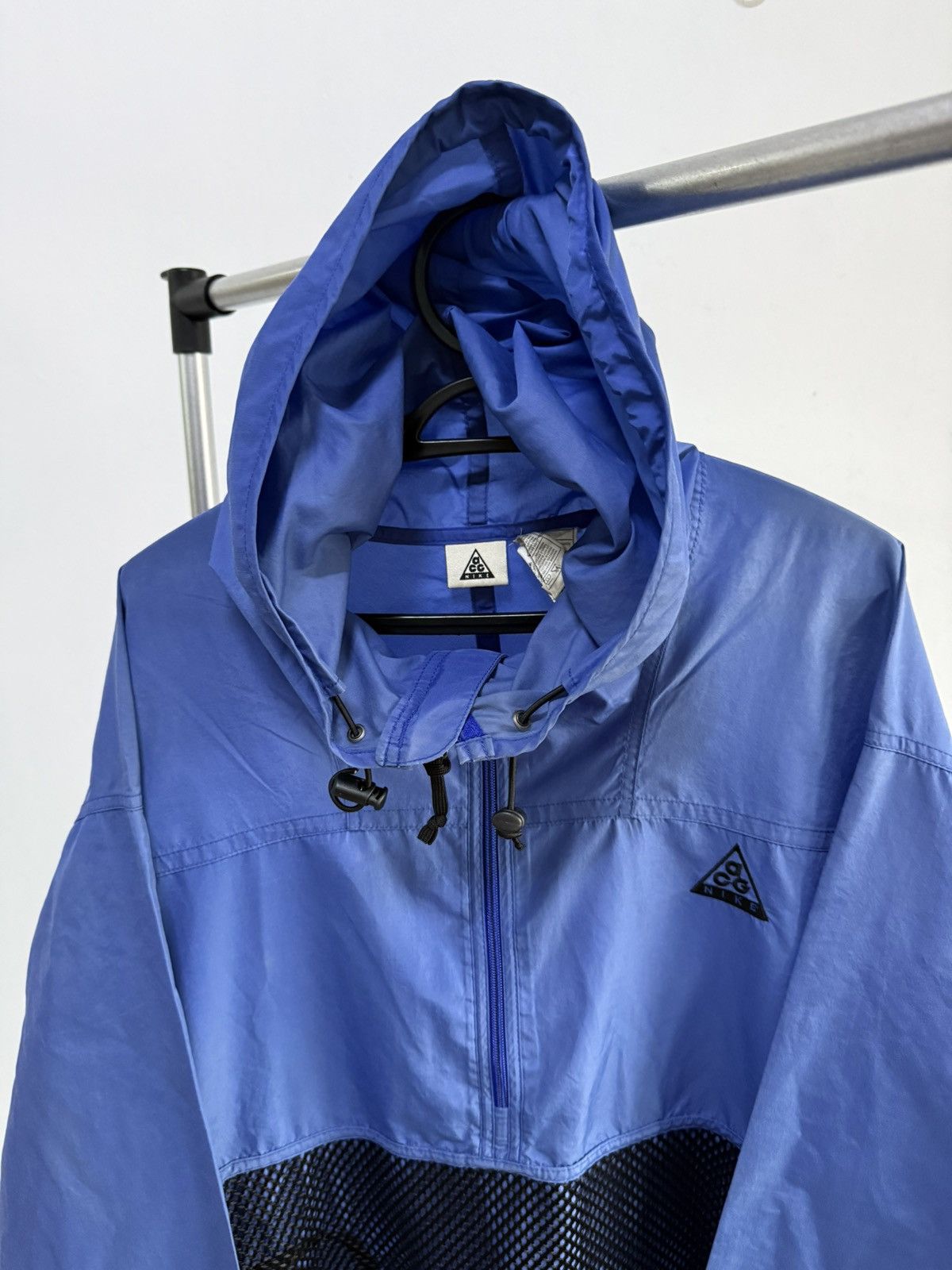 Nike ACG Nike ACG blue pullover anorak jacket black mesh pocket Size US L / EU 52-54 / 3 - 2 Thumbnail