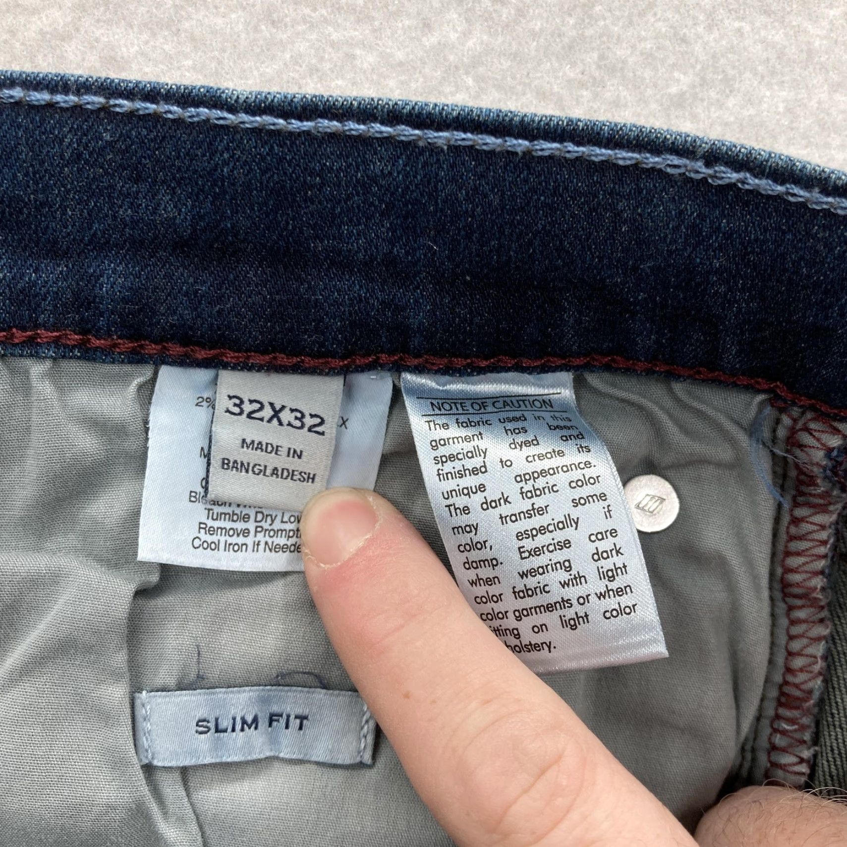 Joseph Abboud Joseph Abboud Jeans Mens 32x32 Dark Wash Blue Slim Fit Denim 5 PocketStretch Jeans Slim Mens 32 blue Size US 32 / EU 48 - 5 Thumbnail