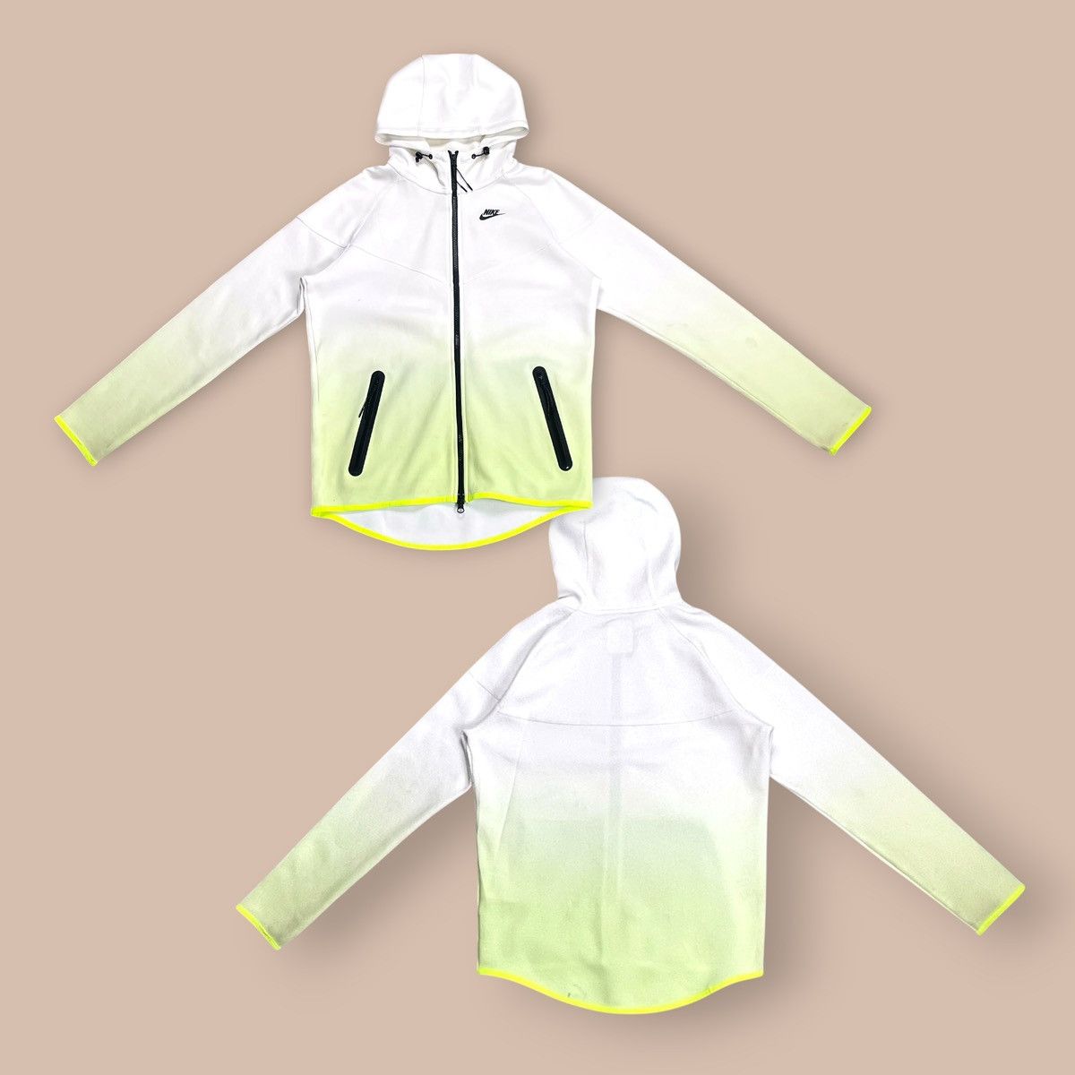 Nike Nike Tech Fleece Fade WHITE/VOLT Windrunner Hoodie Size US L / EU 52-54 / 3 - 1 Thumbnail