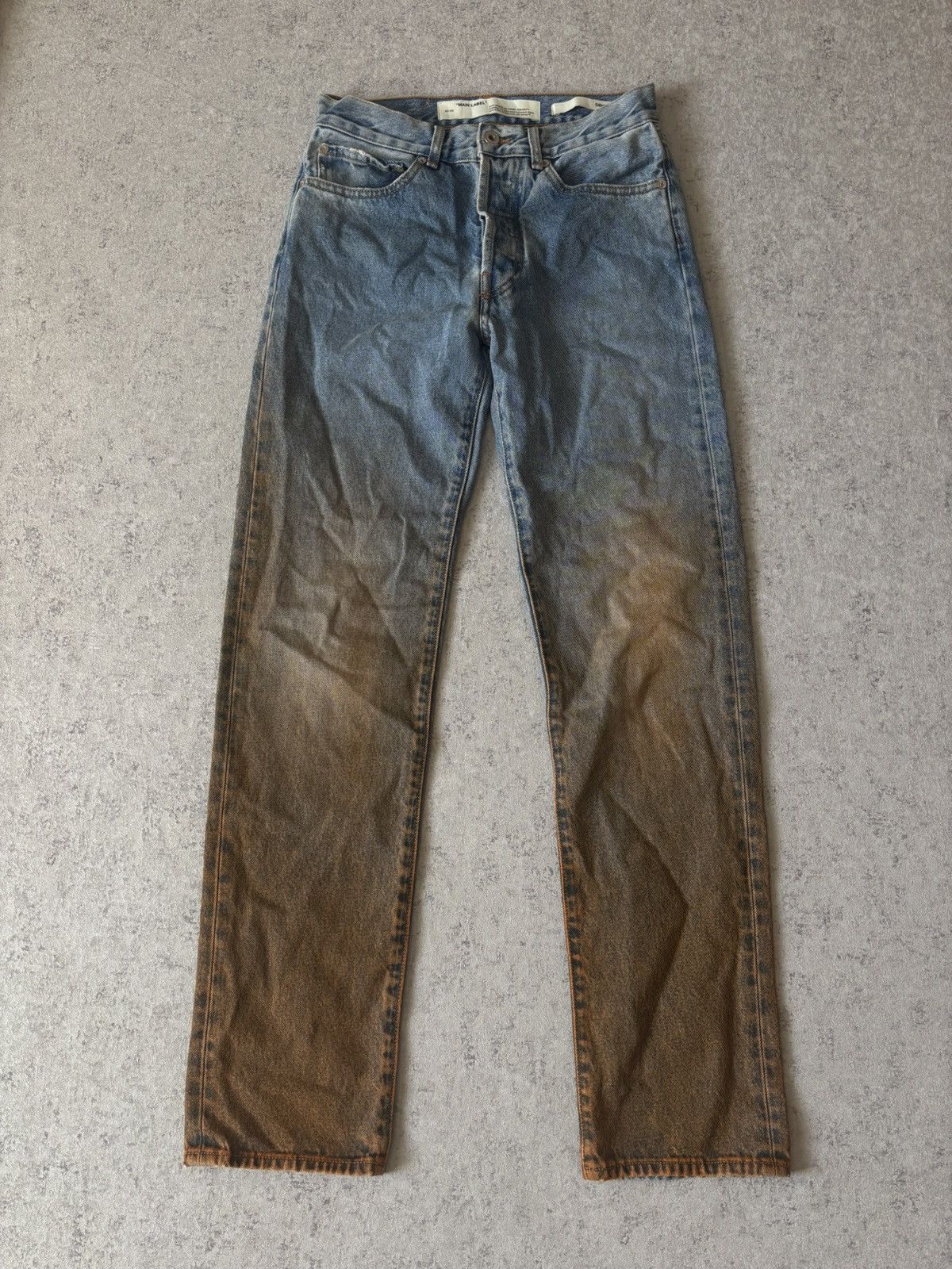 Off-White OFF-WHITE DEGRADE TWO-TONE JEANS Size 26" / US 2 / IT 38 - 1 Thumbnail