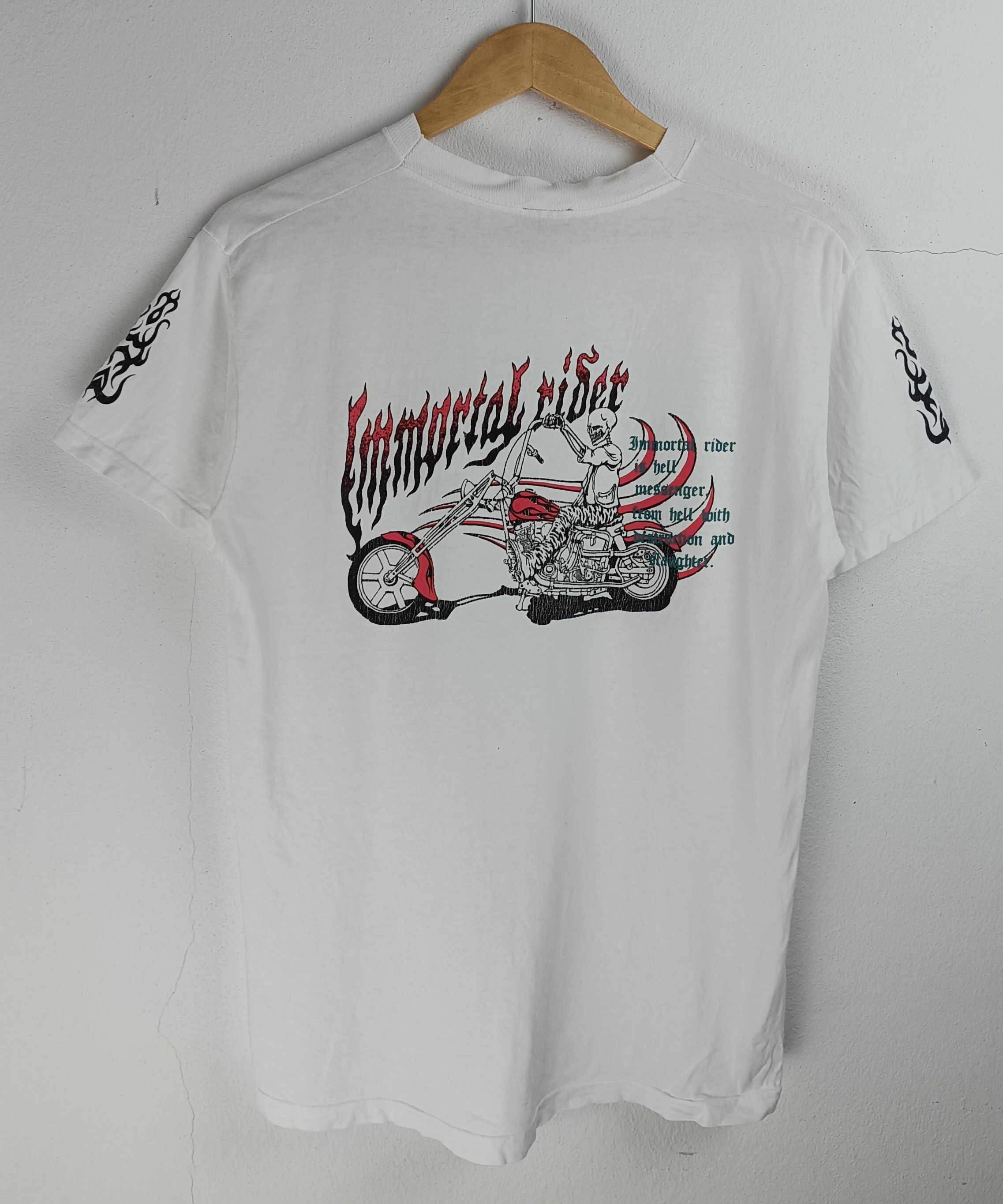 Vintage VINTAGE IMMORTAL RIDER HARLEY WEST COAST CHOPPERS SKULL FIRE Size US M / EU 48-50 / 2 - 3 Thumbnail