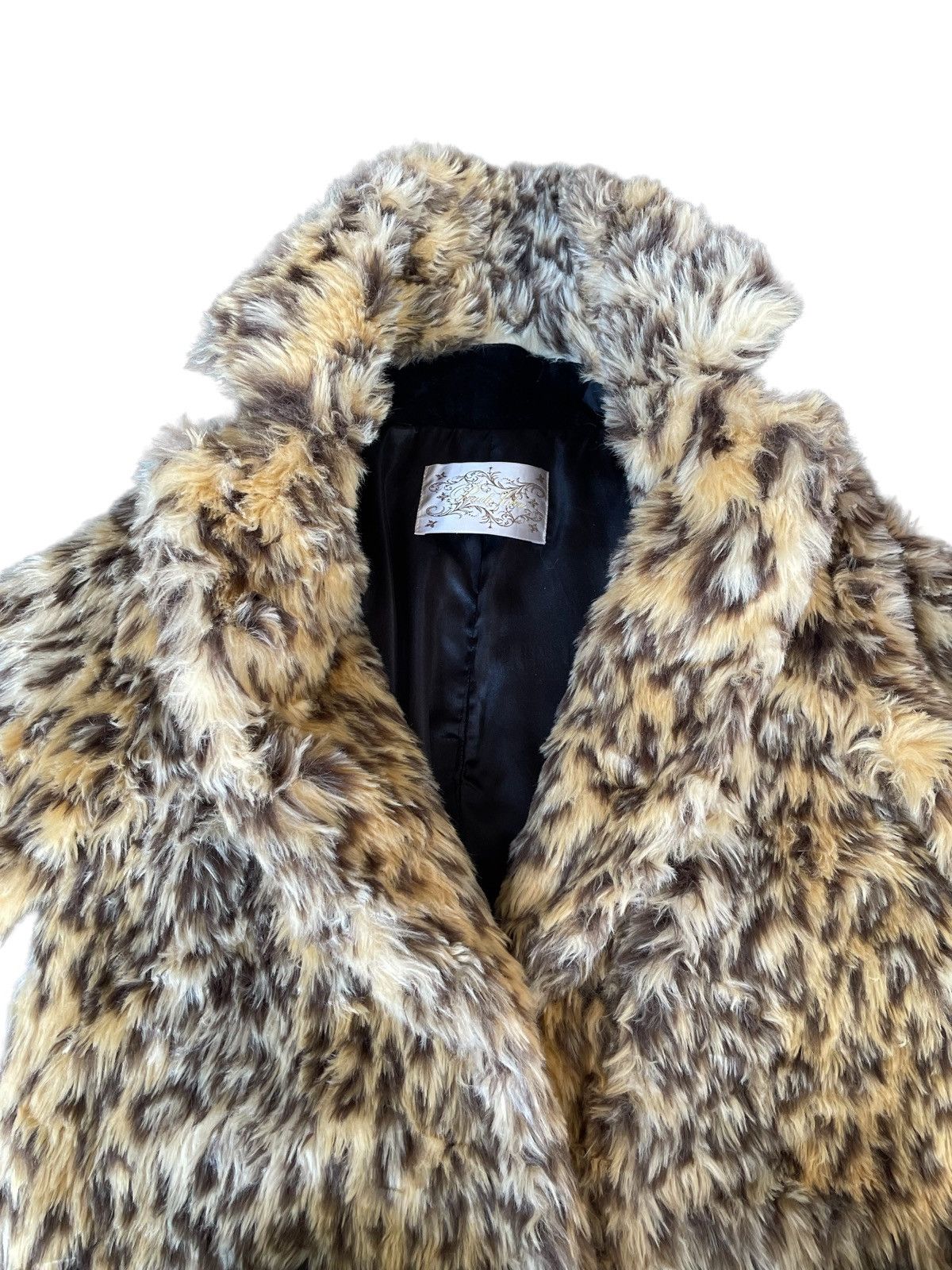 Japanese Brand Vintage Japanese Brand Allover Print Leopard Fluffy Fur Coat Size S / US 4 / IT 40 - 6 Thumbnail