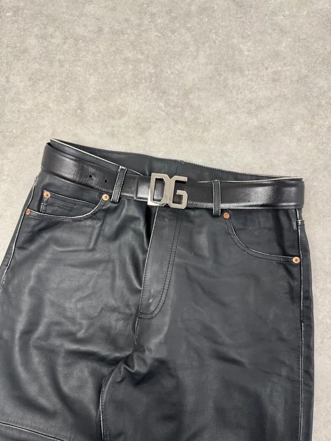Dolce & Gabbana AW2005 Dolce & Gabbana DG Logo Buckle Black Leather Belt Size ONE SIZE - 1 Thumbnail