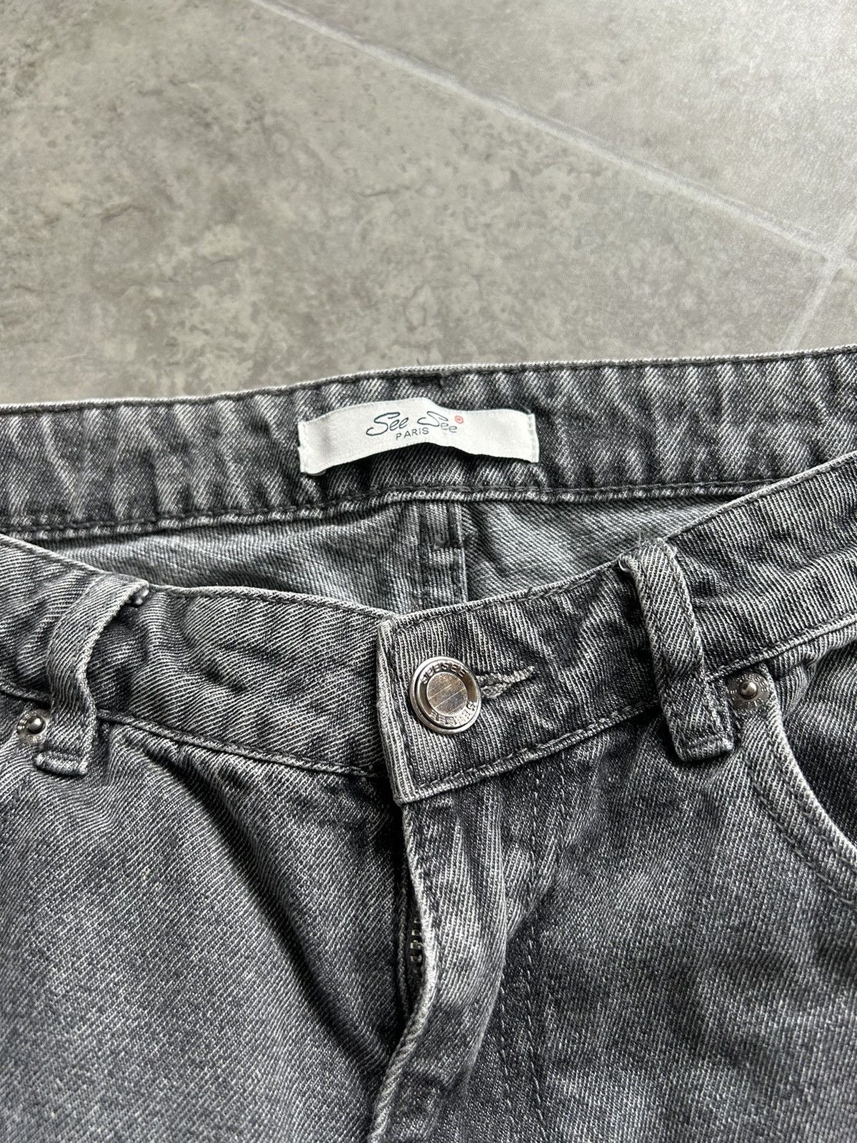 Other Crazy Multipocket Cargo Jeans Avant Garde Y2K Size 28" / US 6 / IT 42 - 5 Thumbnail