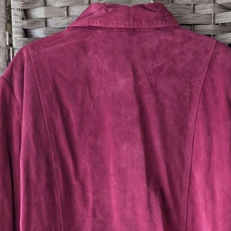 Pendleton Pendleton Jacket Pink Suede Leather Button Front Mid-Length Western Womens M Size M / US 6-8 / IT 42-44 - 5 Thumbnail
