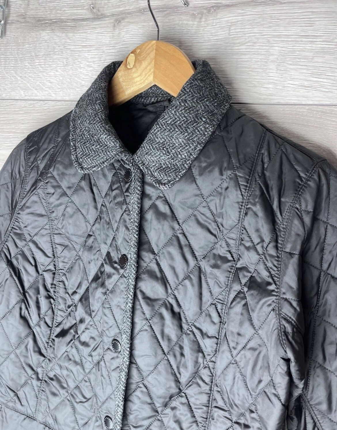 Barbour Women’s denim jacket Barbour size UK10 black outdoor Size M / US 6-8 / IT 42-44 - 2 Thumbnail