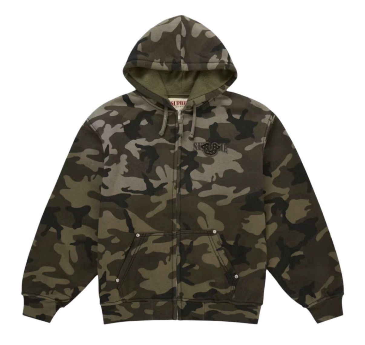 B.B. Simon × Supreme Supreme b.b. Simon Studded Zip Up Hoodie Camo