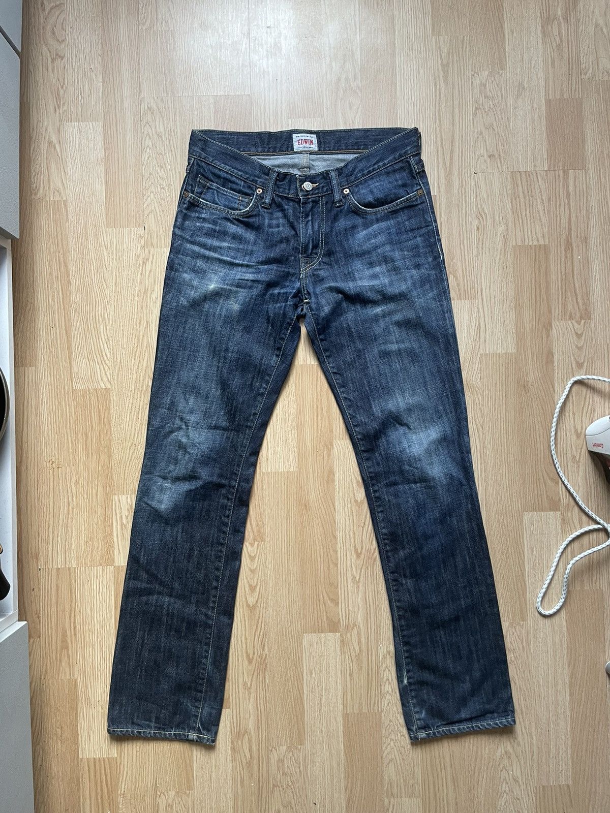 image of Vintage Edwin Denim Jeans in Navy, Men's (Size 30)