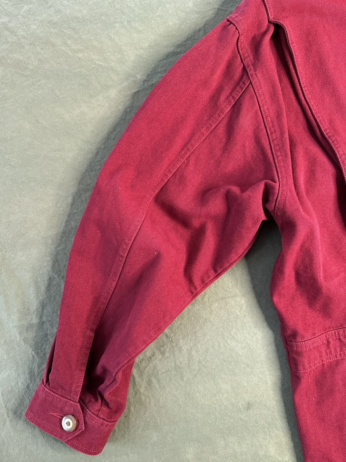 Eddie Bauer Vintage Eddie Bauer Canvas Red Chore Jacket Corduroy Collar Size US XL / EU 56 / 4 - 9 Thumbnail