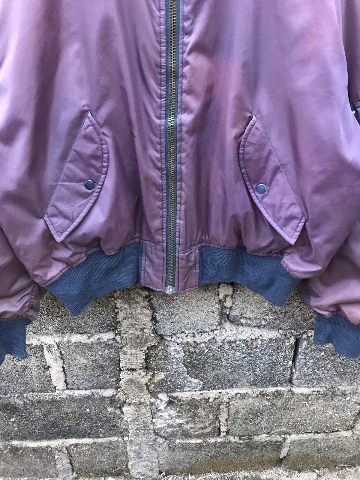 Japanese Brand × Vintage ⚡️Vintage Gavial Distressed Bomber Jacket Size US L / EU 52-54 / 3 - 4 Thumbnail