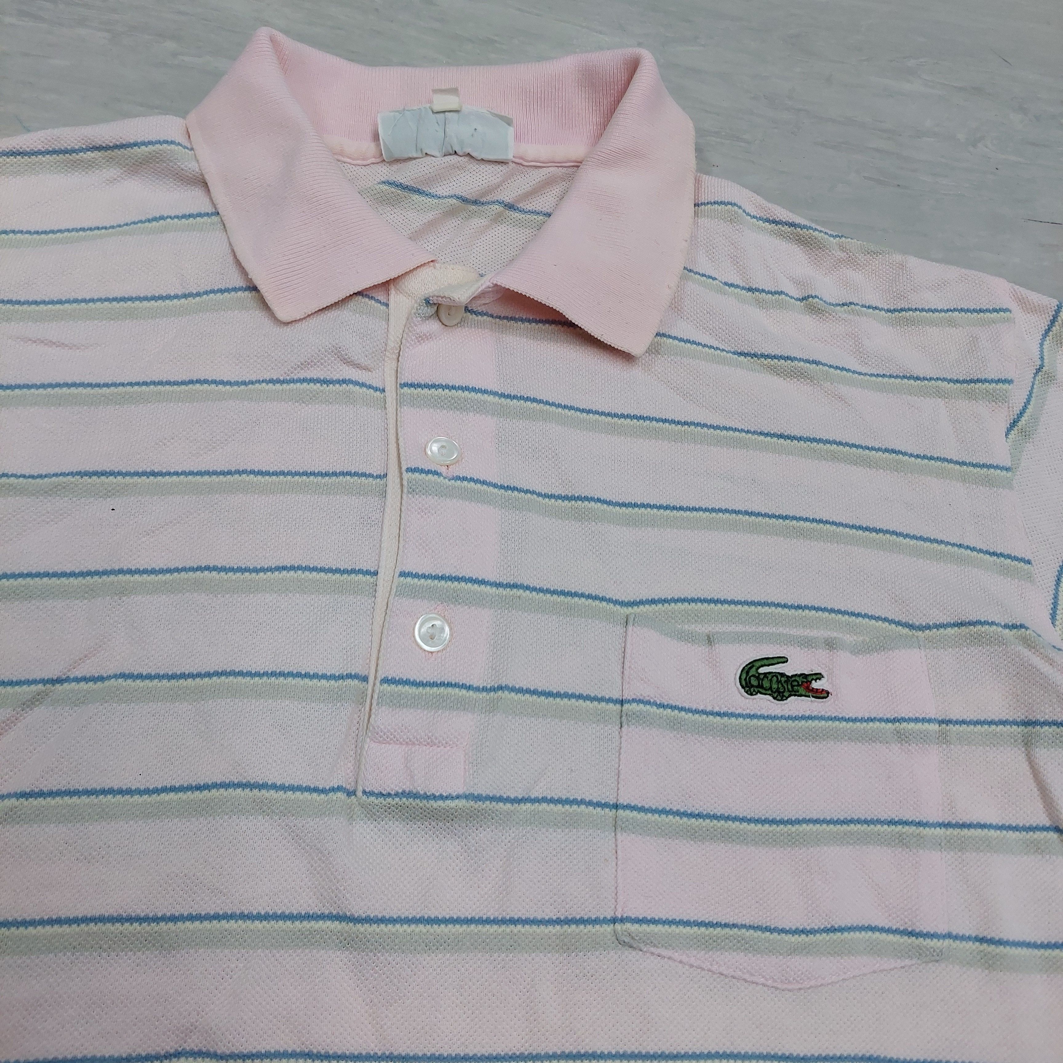 Lacoste Vintage Lacoste Striped Long Sleeve Polo Shirt Size US M / EU 48-50 / 2 - 4 Thumbnail
