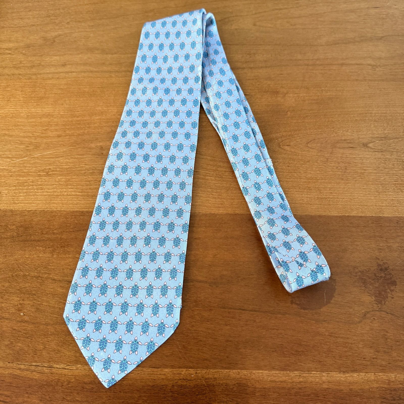 Other Vineyard Vines Men's Silk Sea Turtle Print Necktie Size ONE SIZE - 8 Thumbnail