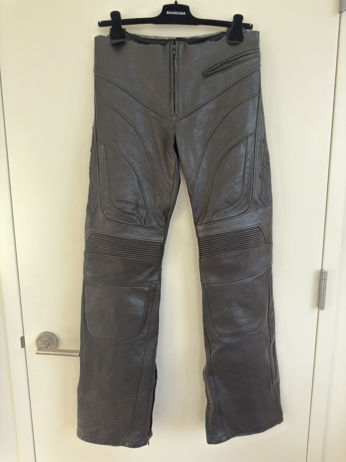 Balenciaga Baenciaga 24FW Low Waist Biker Leather Pants Size US 34 / EU 50 - 1 Thumbnail