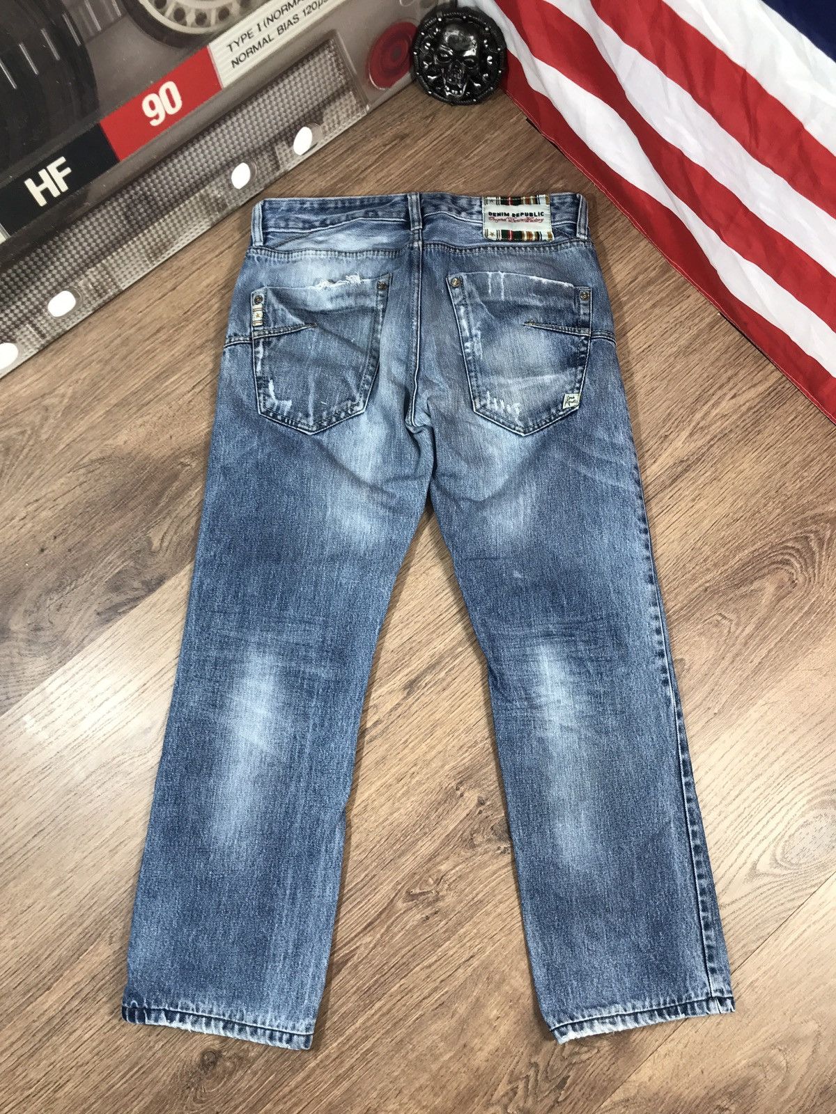 Japanese Brand × Vintage Vintage Denim Republic Jeans Size US 32 / EU 48 - 2 Thumbnail